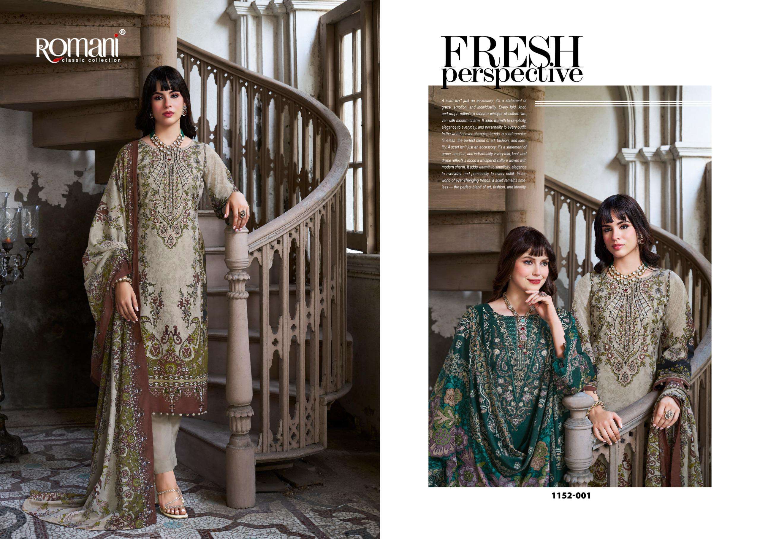 ROMANI AARZU VOL 33 COTTON DIGITAL PRINTS WITH FANCY WORK SUIT