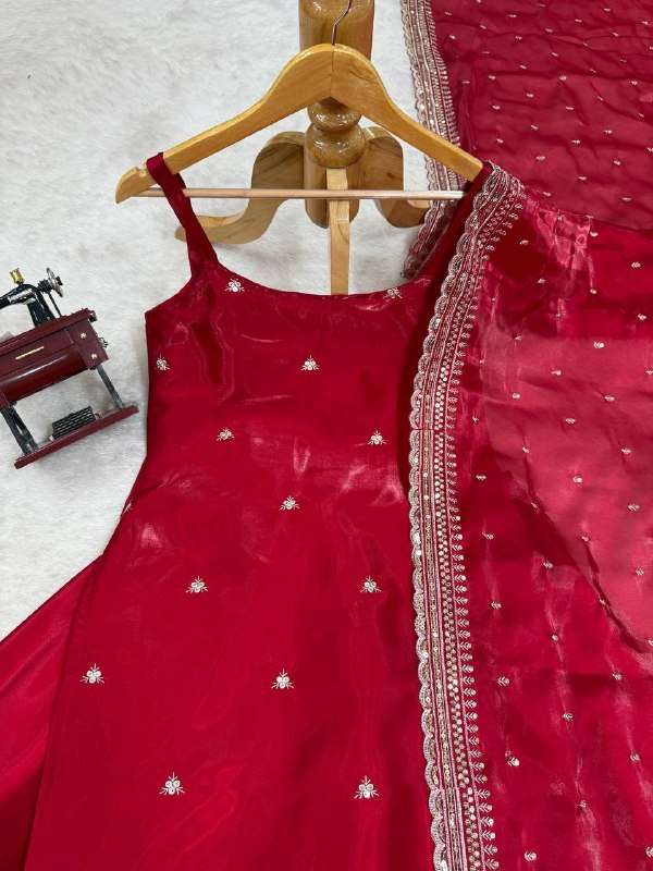 RTC 5854 SILK SEQUENCE EMBROIDERY WORKS PARTY WEAR LADIES SUIT
