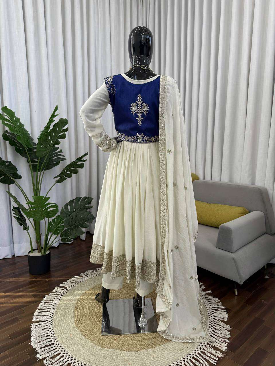 RTC 5957 SILK DESIGNER WORK PARTY WEAR ANARKALI GOWN STYLE LADIES SUIT