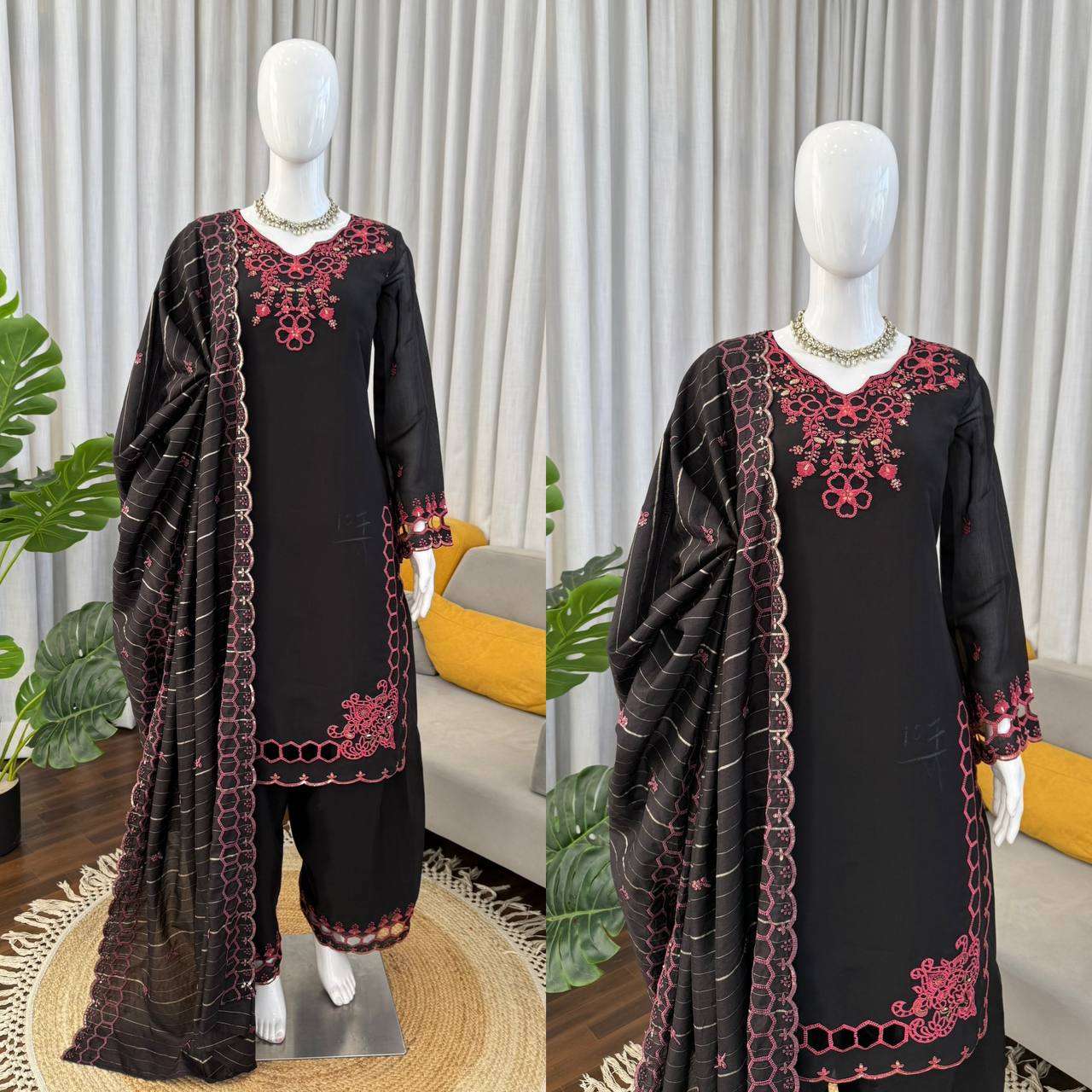 RTC 6018 CHANDERI SILK PREETY LOOK DESIGNER LADIES FUNCTION WEAR SUIT