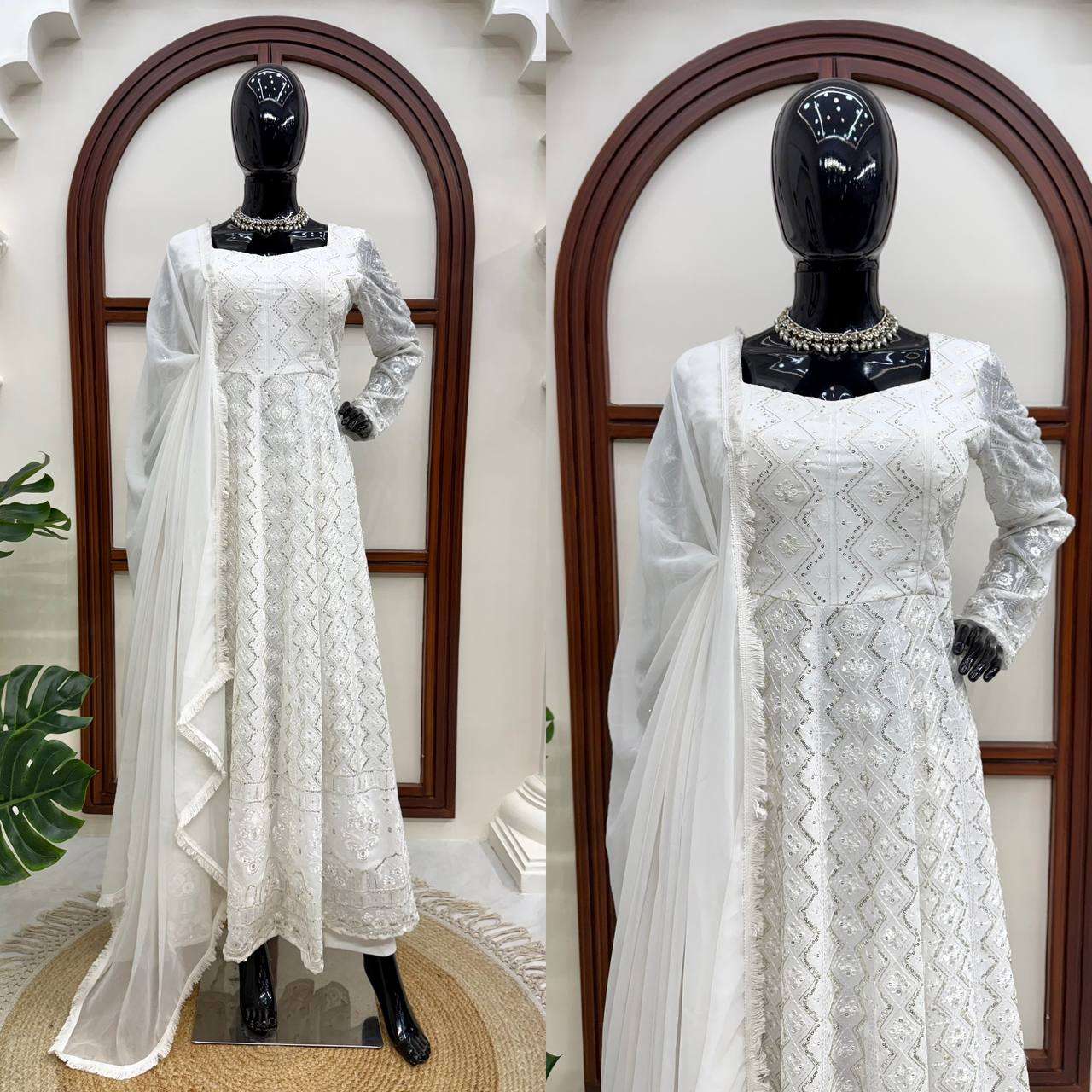 RTC 6023 GEORGETTE GORGEOUS DESIGNER LOOK PARTY WEAR ANARKALI GOWN STYLE DRESS