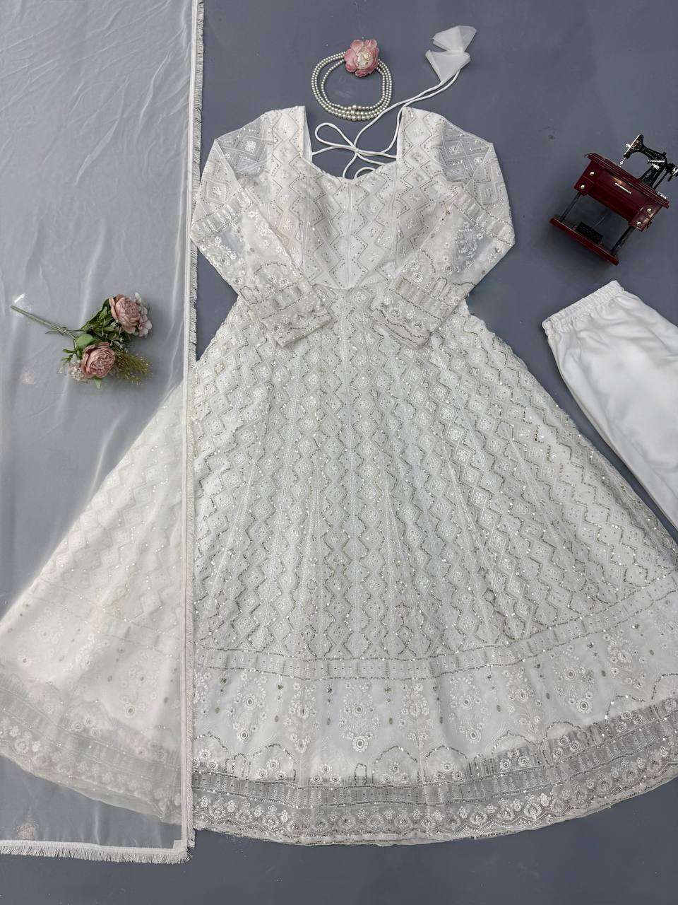 RTC 6023 GEORGETTE GORGEOUS DESIGNER LOOK PARTY WEAR ANARKALI GOWN STYLE DRESS