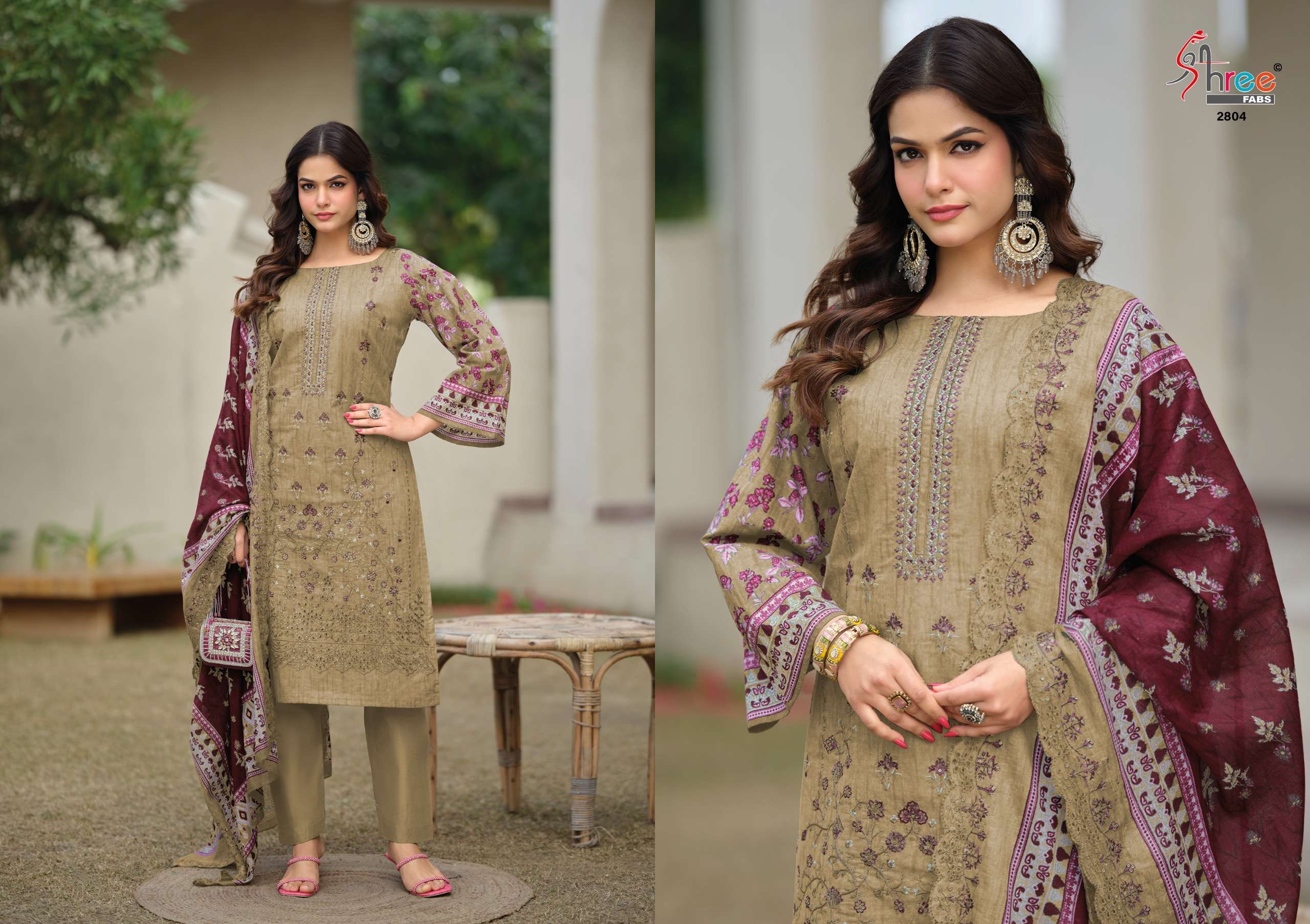 SHREE FABS BIN SAEED LAWN COLLECTION VOL 28 LAWN COTTON PRINT WITH EMBROIDERY WORK SUITS 
