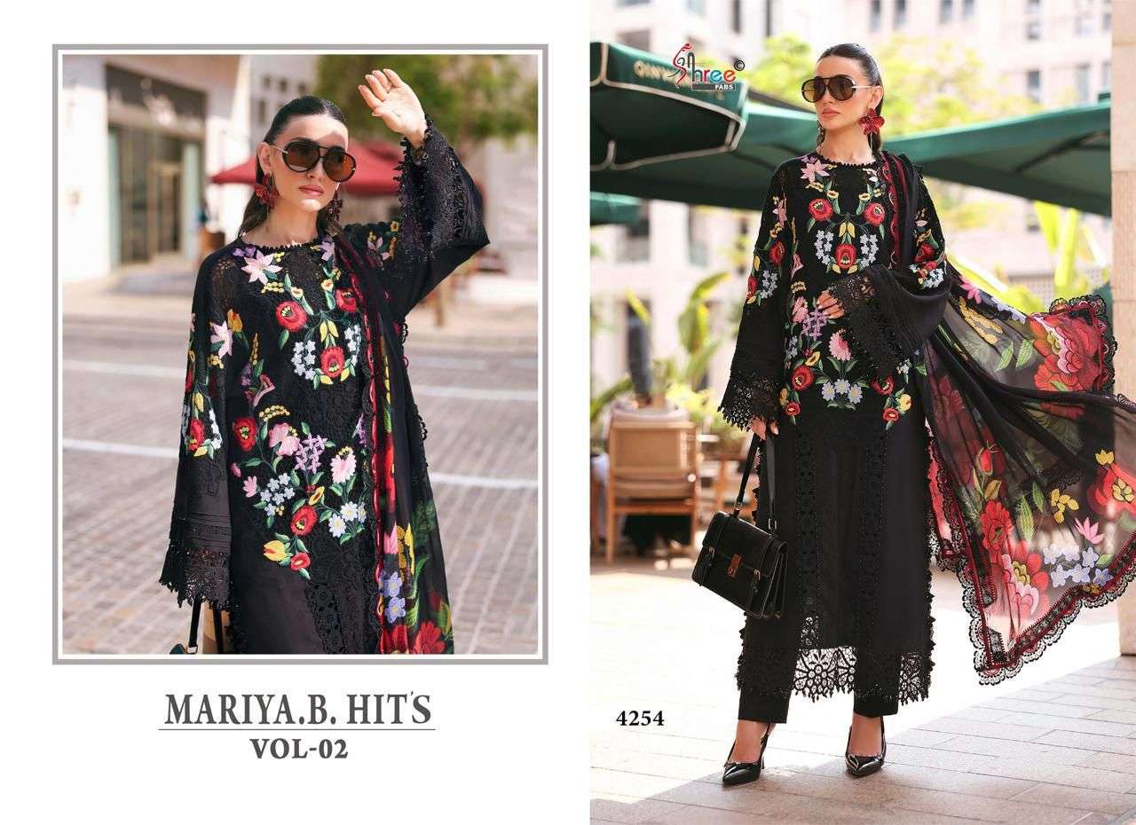 SHREE FABS MARIYA B HITS VOL 2 COTTON HEAVY EMBROIDERY DESIGNER PAKISTANI SUIT