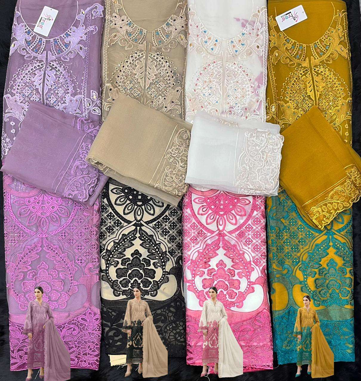 SHREE FABS SF 5615 CHIFFON HEAVY EMBROIDERED DESIGNER PAKISTANI SUIT