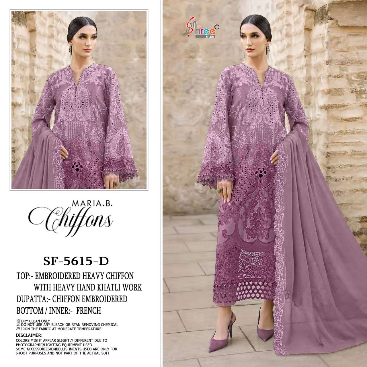 SHREE FABS SF 5615 CHIFFON HEAVY EMBROIDERED DESIGNER PAKISTANI SUIT