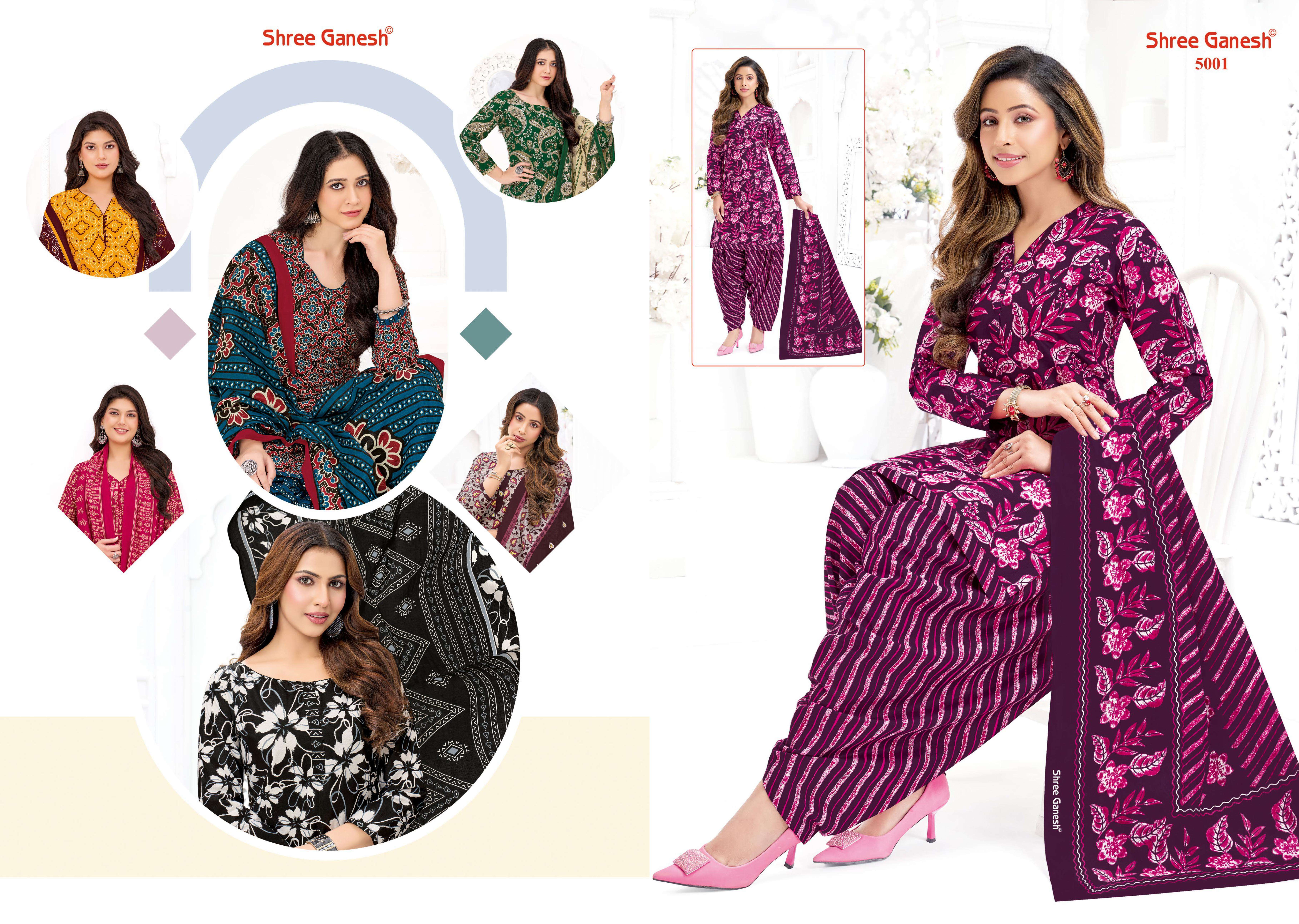 SHREE GANESH HANSIKA VOL 30 COTTON PRINTED PATIYALA SUIT