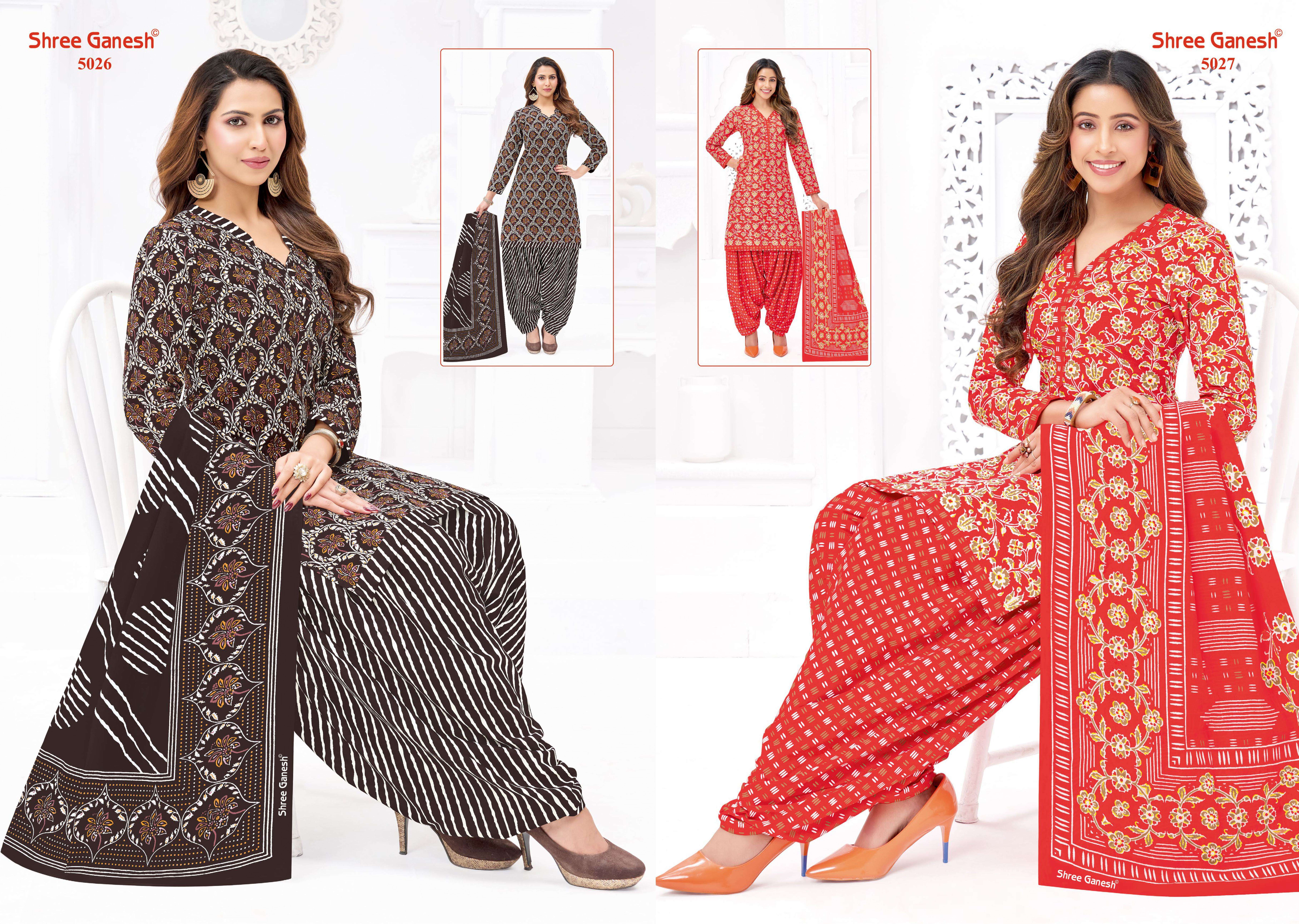 SHREE GANESH HANSIKA VOL 30 COTTON PRINTED PATIYALA SUIT