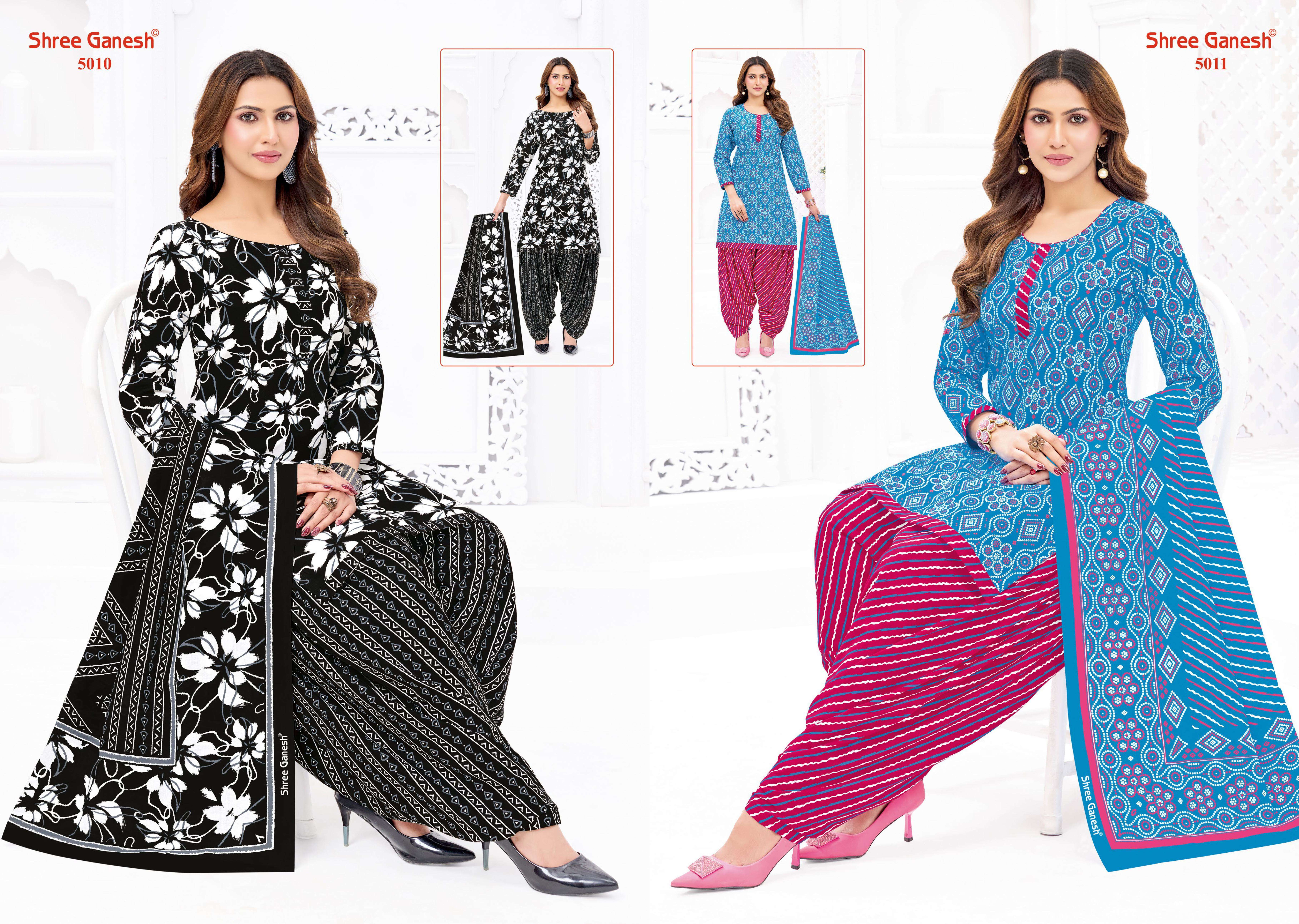 SHREE GANESH HANSIKA VOL 30 COTTON PRINTED PATIYALA SUIT