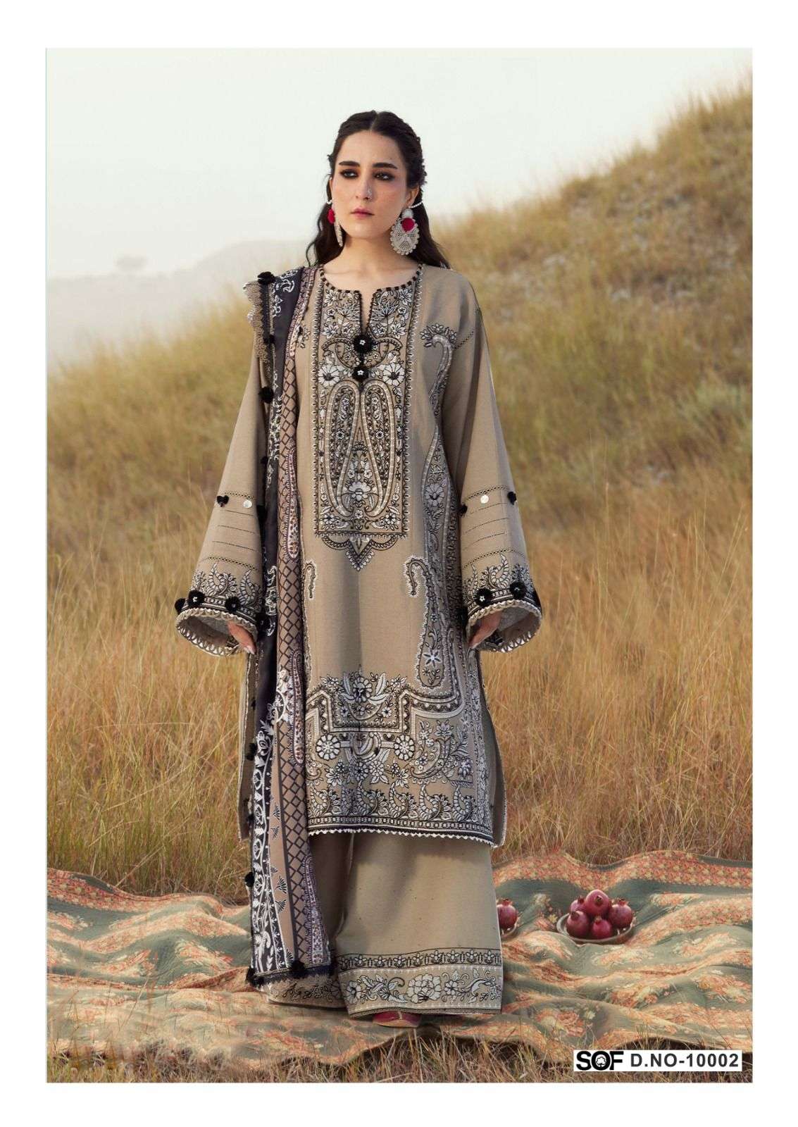 SHREE OM FAB ALIYA B VOL 10 LAWN COTTON DIGITAL PRINTS SALWAR SUIT	
