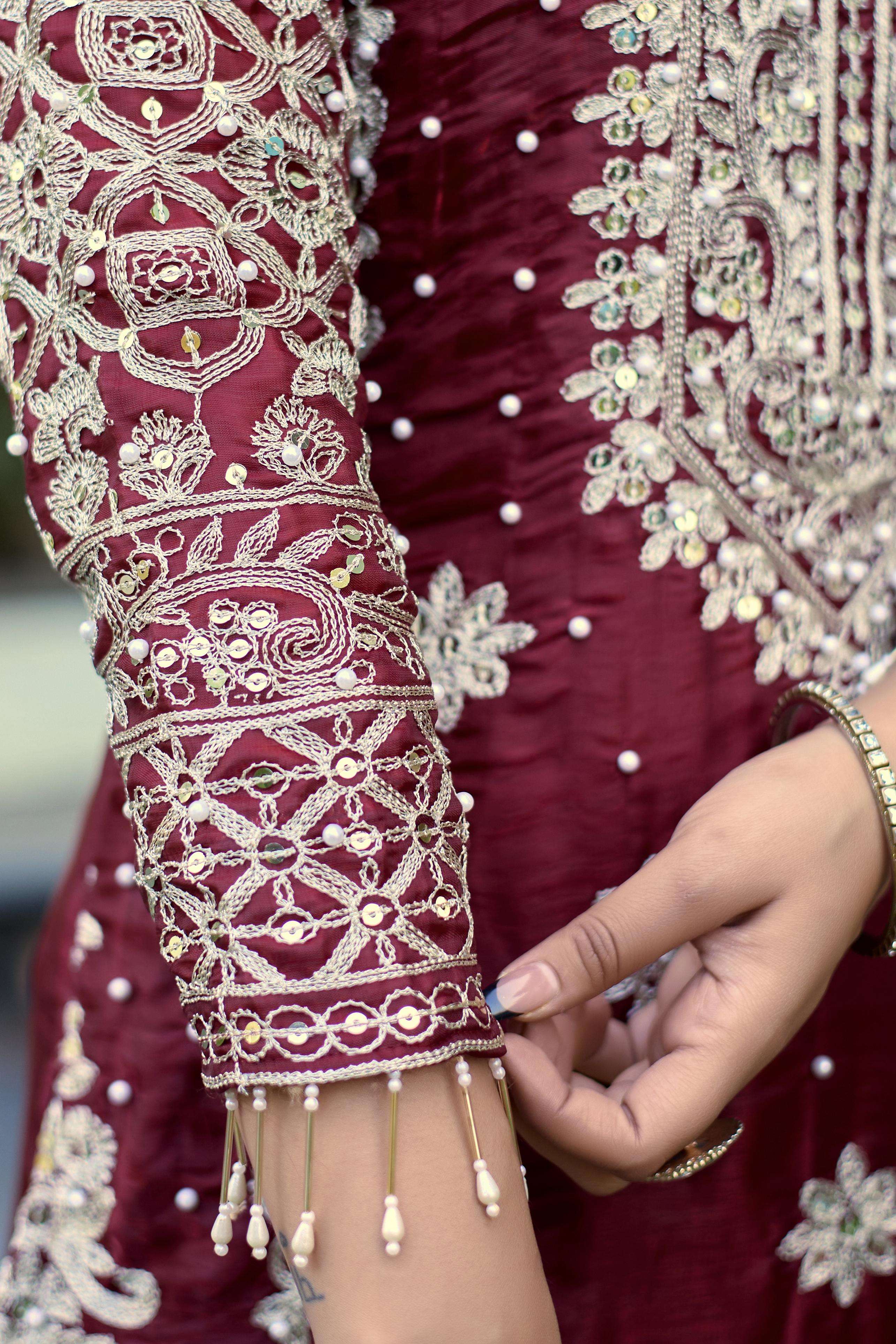 SR 1698 SILK HEAVY SEQUENCE EMBROIDERY DESIGNER FESTIVE WEAR LADIES SUIT