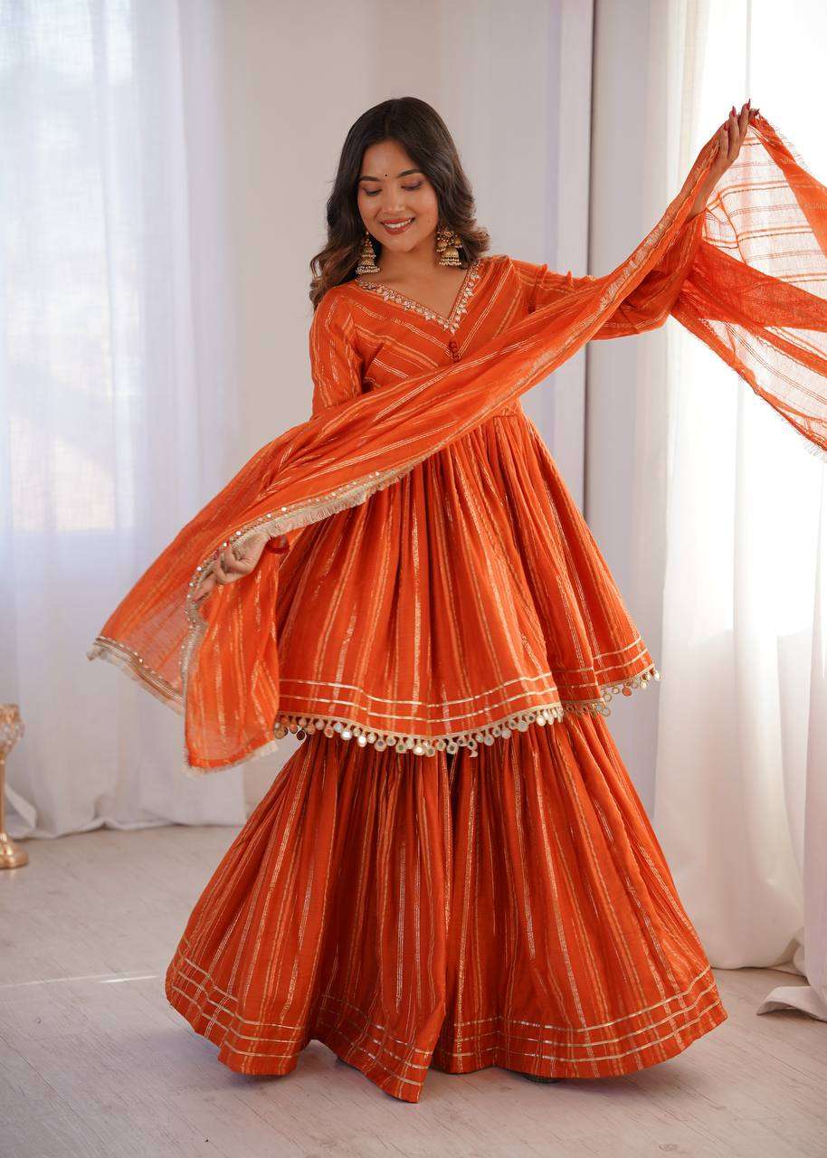 SRK 5334 BEAUTIFUL PARTY WEAR DESIGNER LOOK LADIES SHARARA SUIT