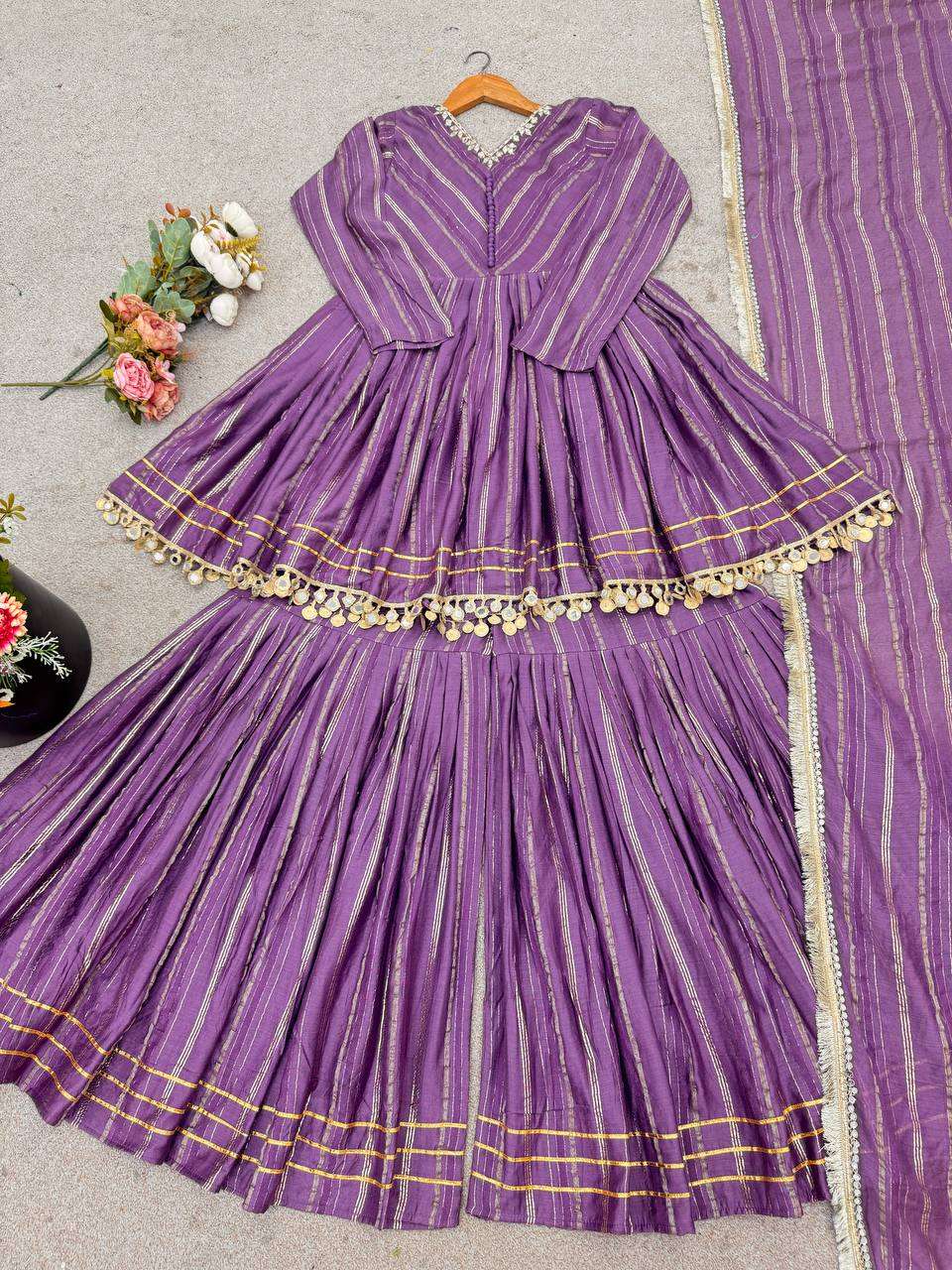 SRK 5334 BEAUTIFUL PARTY WEAR DESIGNER LOOK LADIES SHARARA SUIT