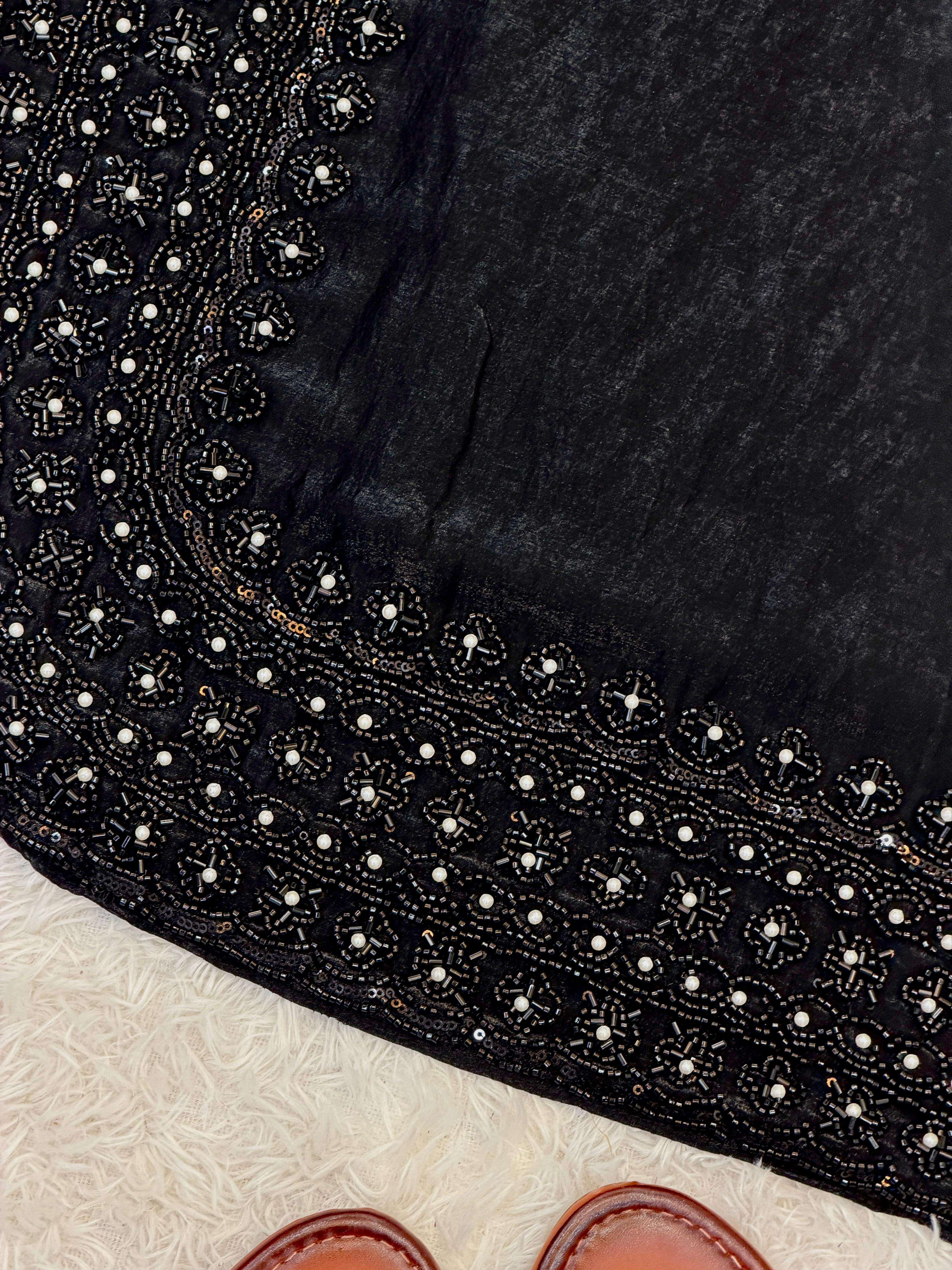 SSR 541 SILK HEAVY SEQUENCE EMBROIDERY DESIGNER PAKISTANI STYLE LADIES SUIT