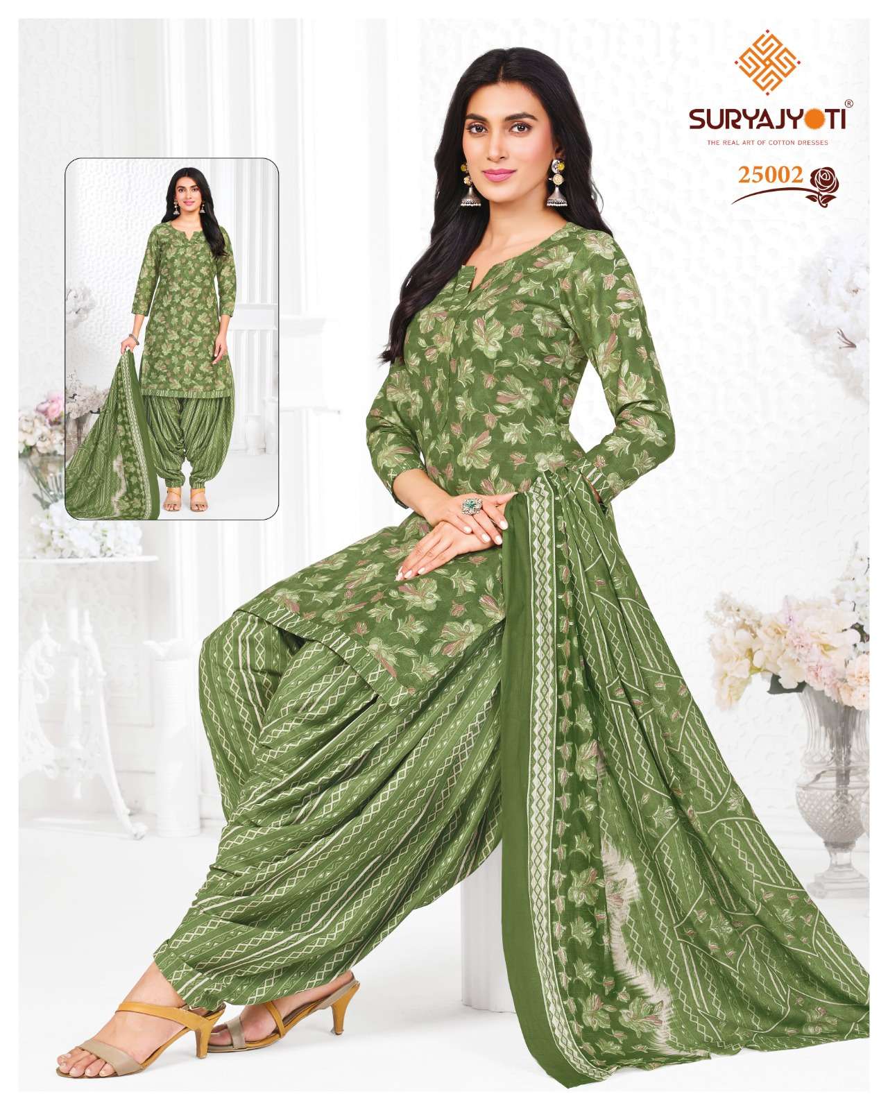 SURYAJYOTI SUI DHAGA VOL 25 COTTON READY MADE PATIYALA SUIT