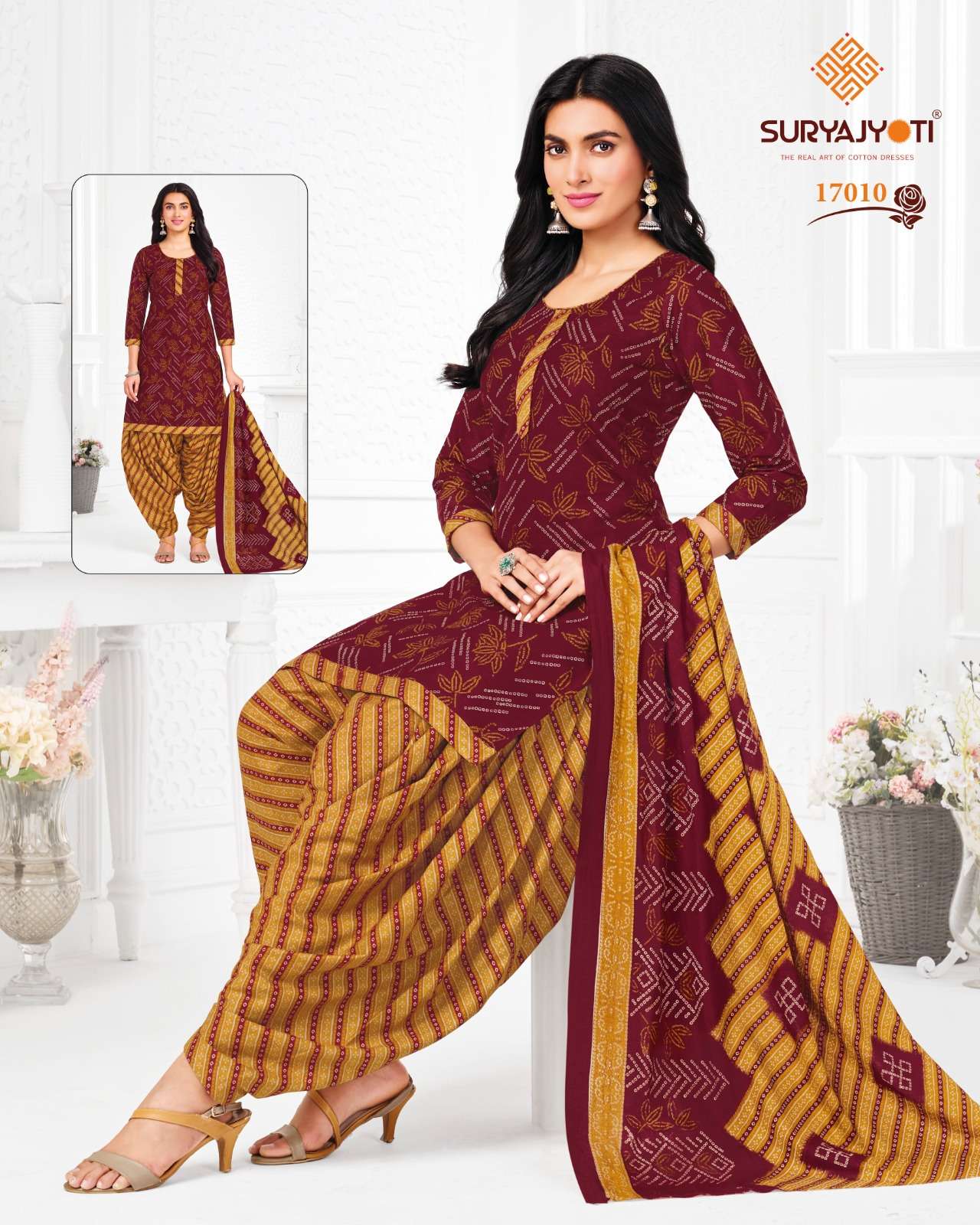 SURYAJYOTI SUI DHAGA VOL 25 COTTON READY MADE PATIYALA SUIT
