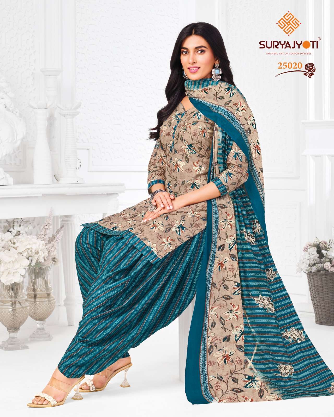 SURYAJYOTI SUI DHAGA VOL 25 COTTON READY MADE PATIYALA SUIT