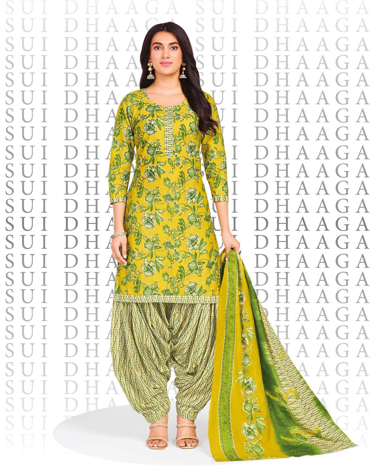 SURYAJYOTI SUI DHAGA VOL 25 COTTON READY MADE PATIYALA SUIT