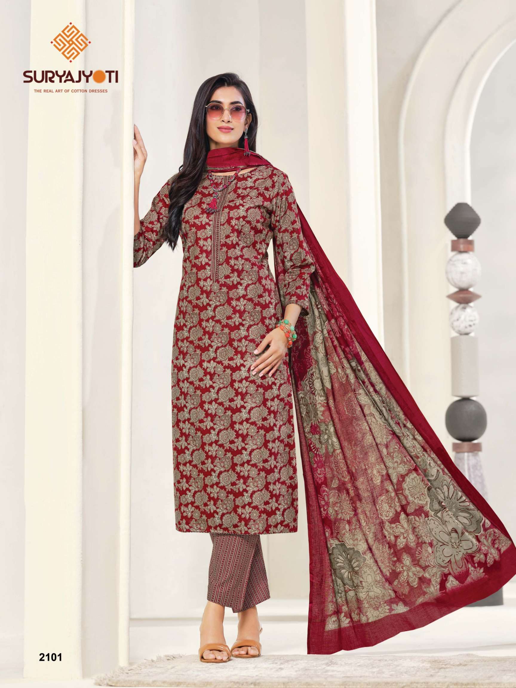 SURYAJYOTI ZION COTTON VOL 21 COTTON PRINTED LADIES SALWAR SUIT