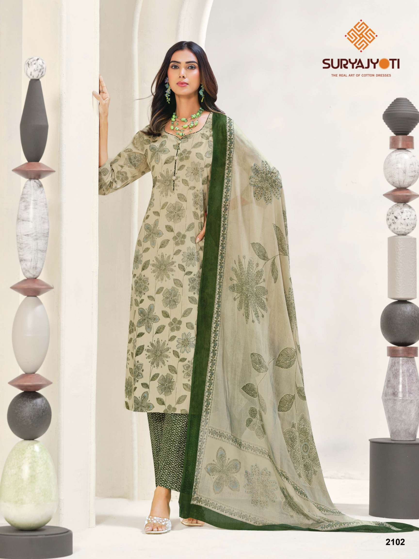 SURYAJYOTI ZION COTTON VOL 21 COTTON PRINTED LADIES SALWAR SUIT