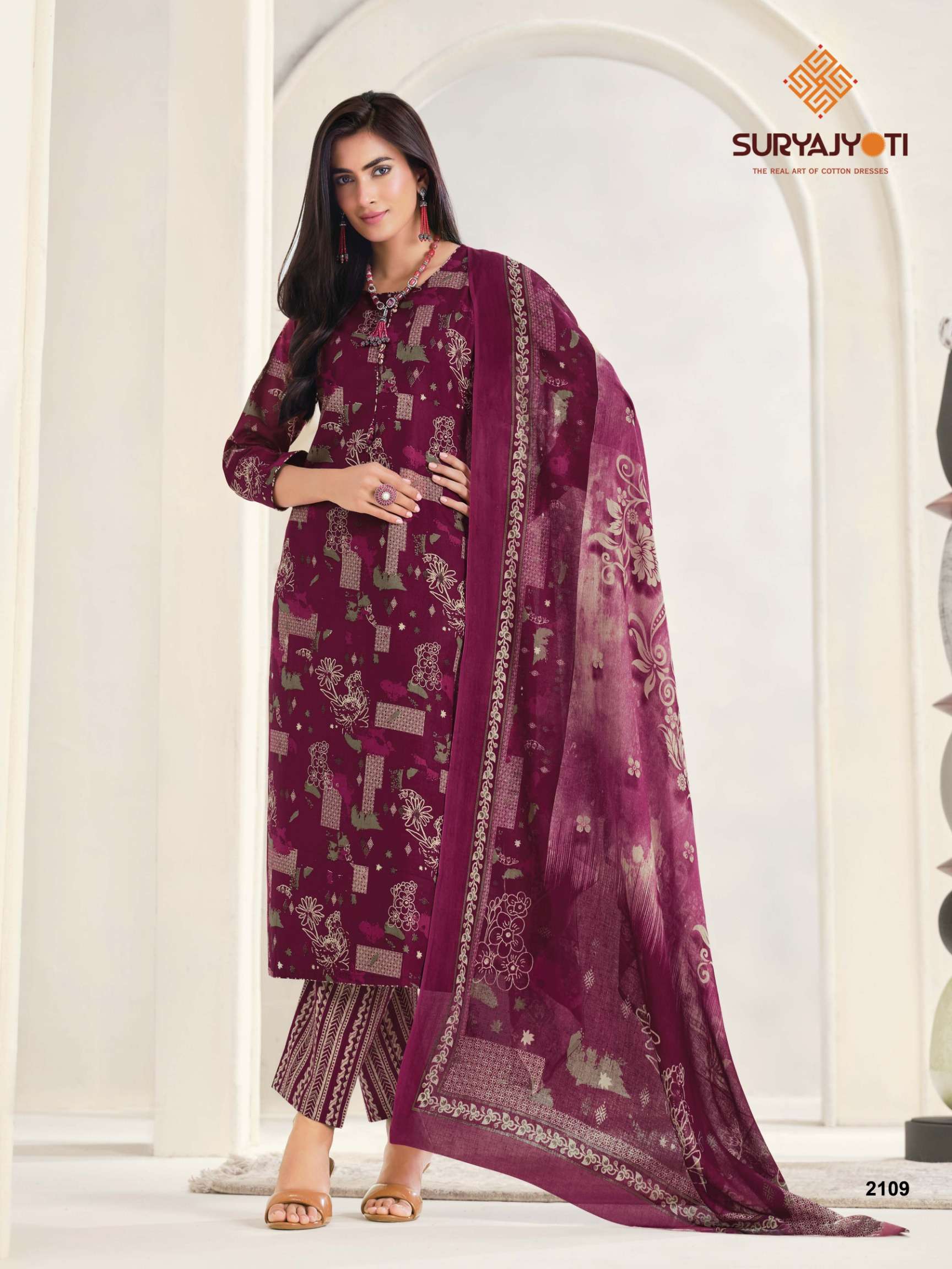 SURYAJYOTI ZION COTTON VOL 21 COTTON PRINTED LADIES SALWAR SUIT