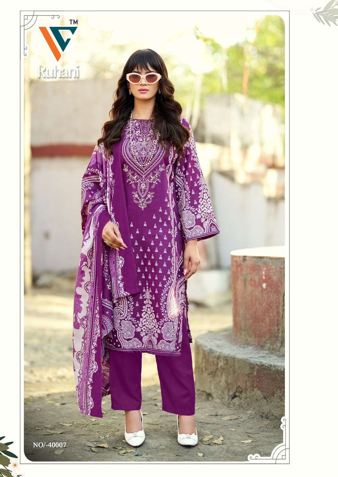 VANDANA CREATION RUHANI‎‎ VOL 40 COTTON DIGITAL STYLE PRINT SALWAR SUIT