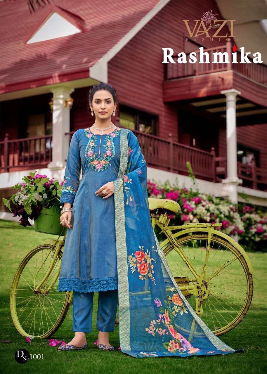 VAZI FASHION RASHMIKA VISCOSE DESIGNER READY MADE LADIES SUIT