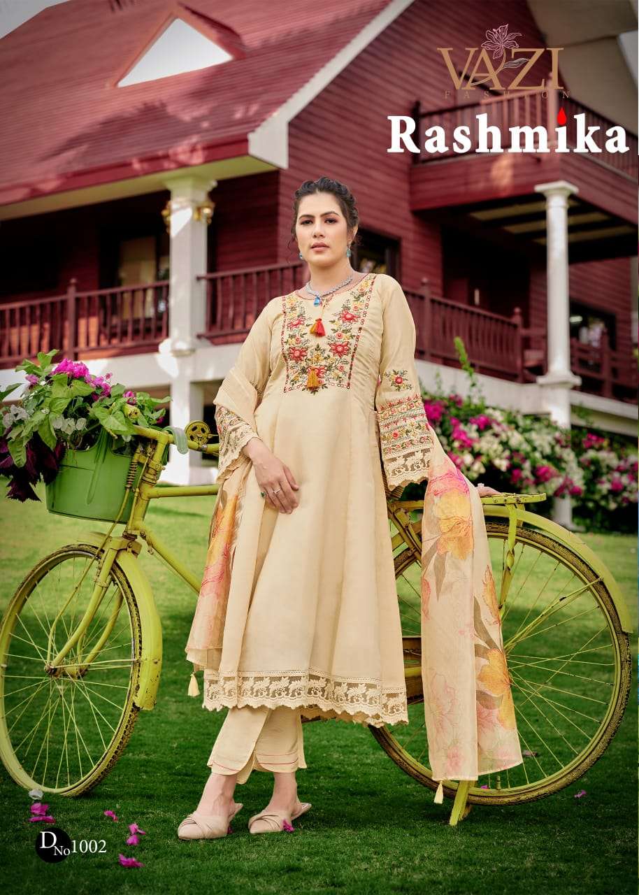 VAZI FASHION RASHMIKA VISCOSE DESIGNER READY MADE LADIES SUIT