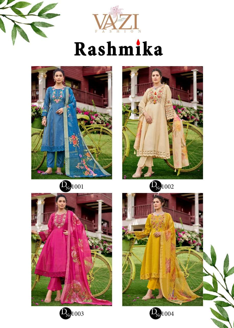 VAZI FASHION RASHMIKA VISCOSE DESIGNER READY MADE LADIES SUIT