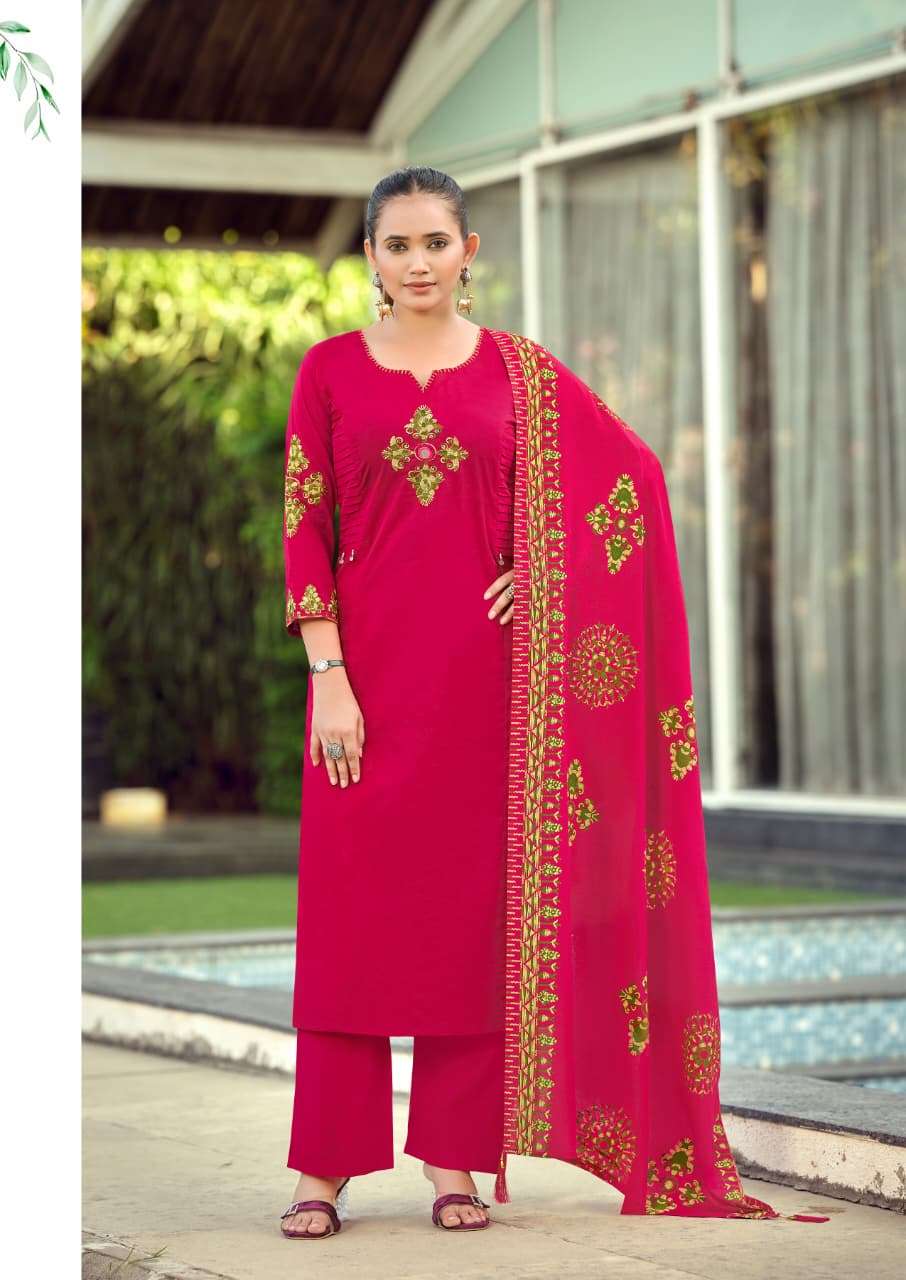 WOODEE HASEEN COTTON FANCY WORKS LADIES 3PCS SET COLLECTION 