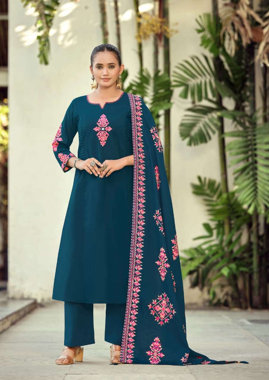 WOODEE HASEEN COTTON FANCY WORKS LADIES 3PCS SET COLLECTION 