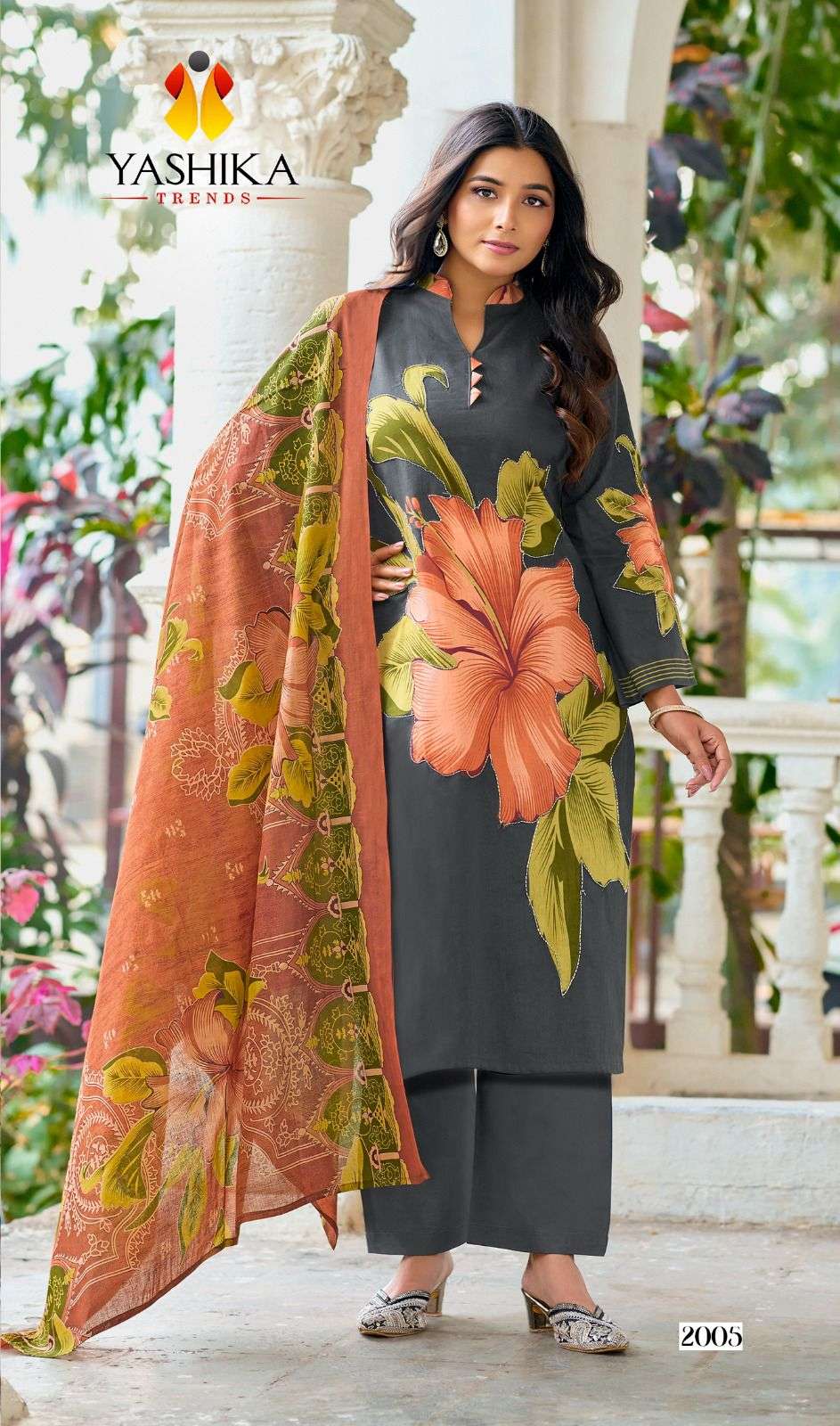 YASHIKA TRENDS ANAYISHA VOL 2 COTTON DIGITAL PRINT WITH FANCY WORK SUIT