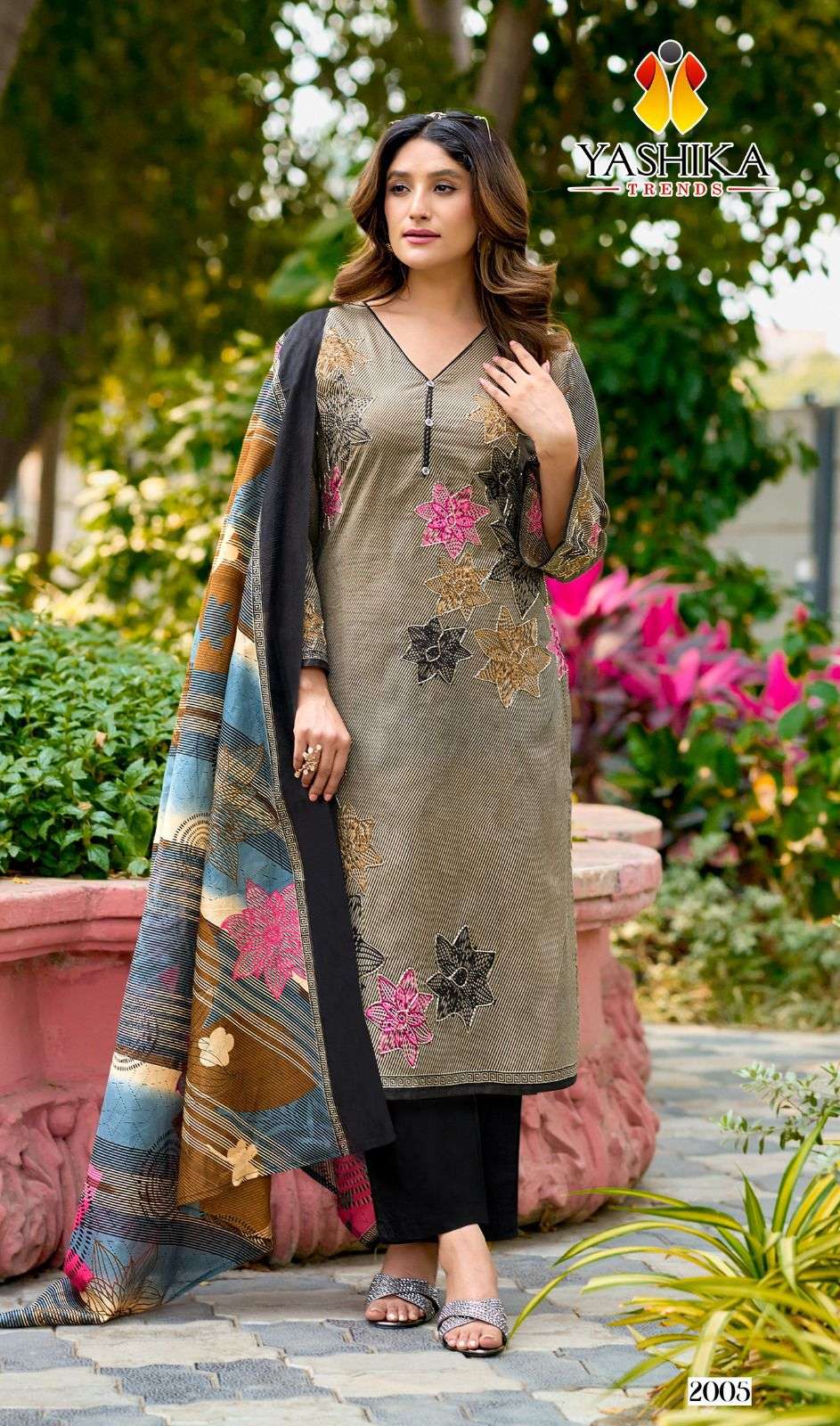 YASHIKA TRENDS MAYISHA VOL 2 COTTON DIGITAL PRINTS WITH FANCY WORK SUITS 
