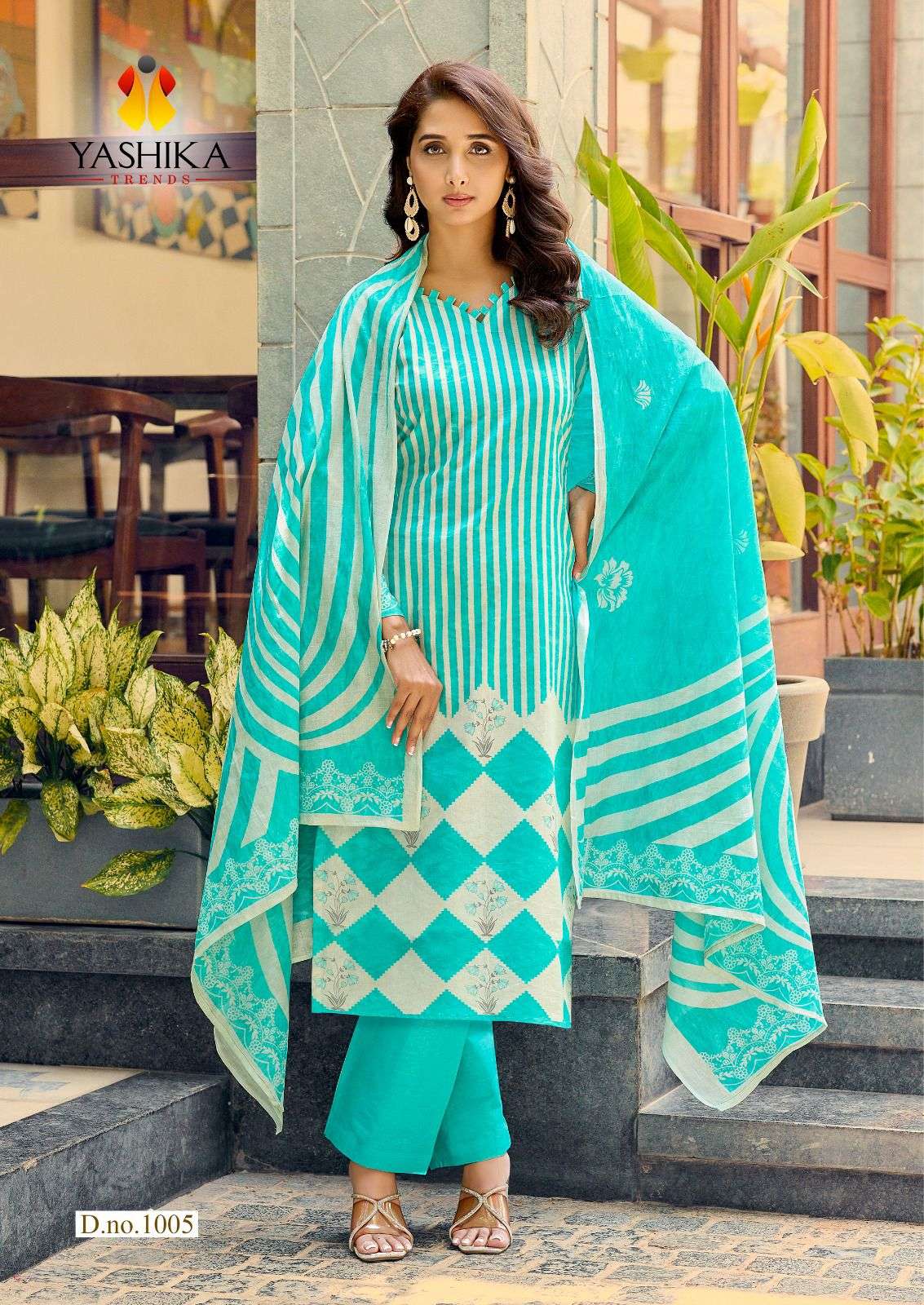 YASHIKA TRENDS ZIANA COTTON DIGITAL FANCY PRINTS SALWAR SUIT