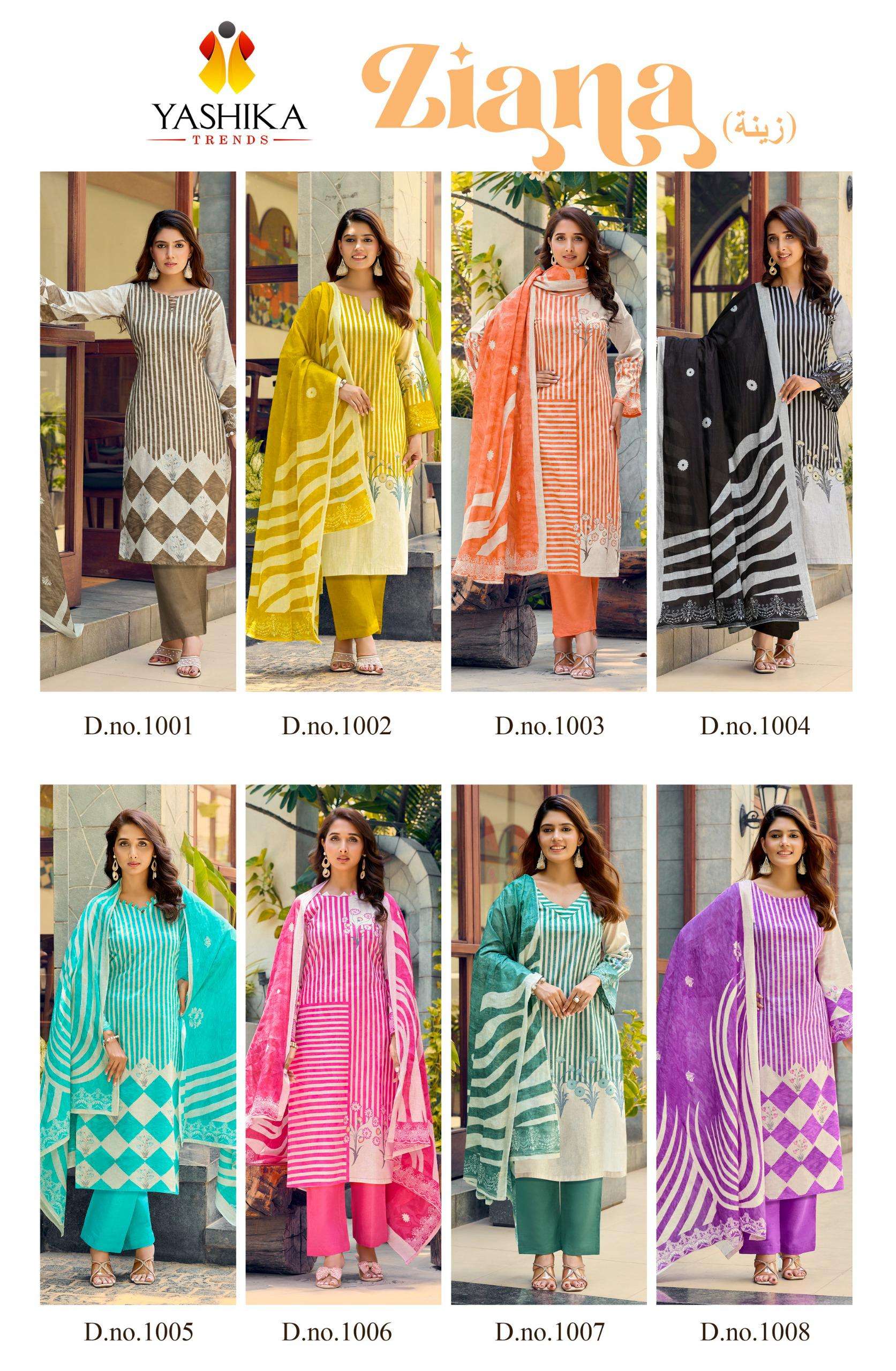 YASHIKA TRENDS ZIANA COTTON DIGITAL FANCY PRINTS SALWAR SUIT