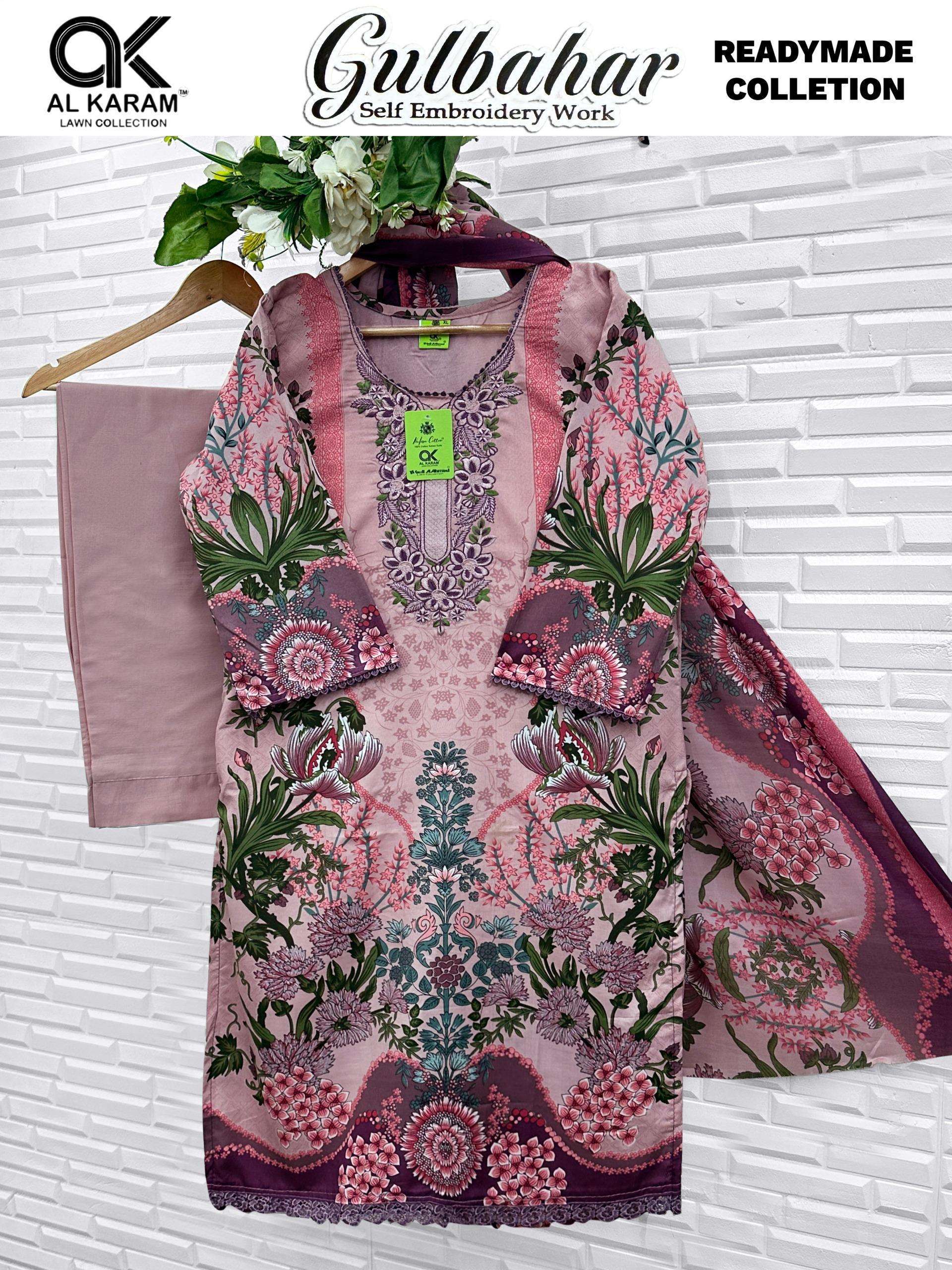 AL KARAM GULBAHAR COTTON DIGITAL PRINT READY MADE SUIT