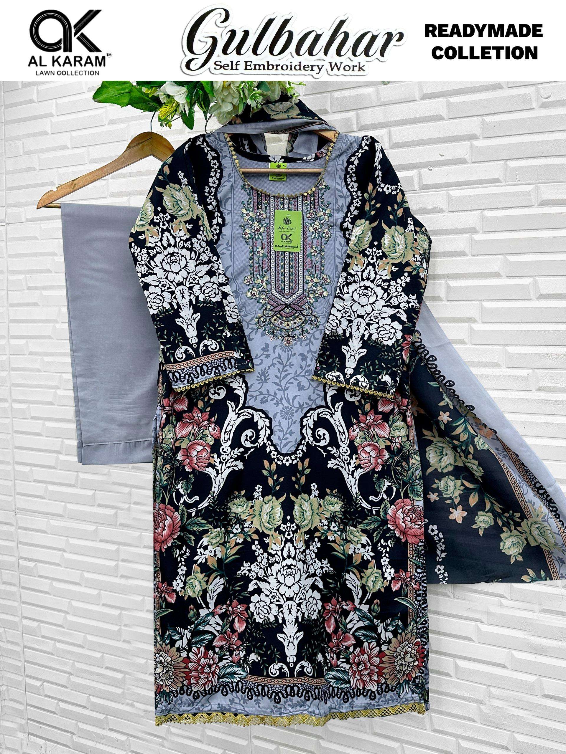 AL KARAM GULBAHAR COTTON DIGITAL PRINT READY MADE SUIT