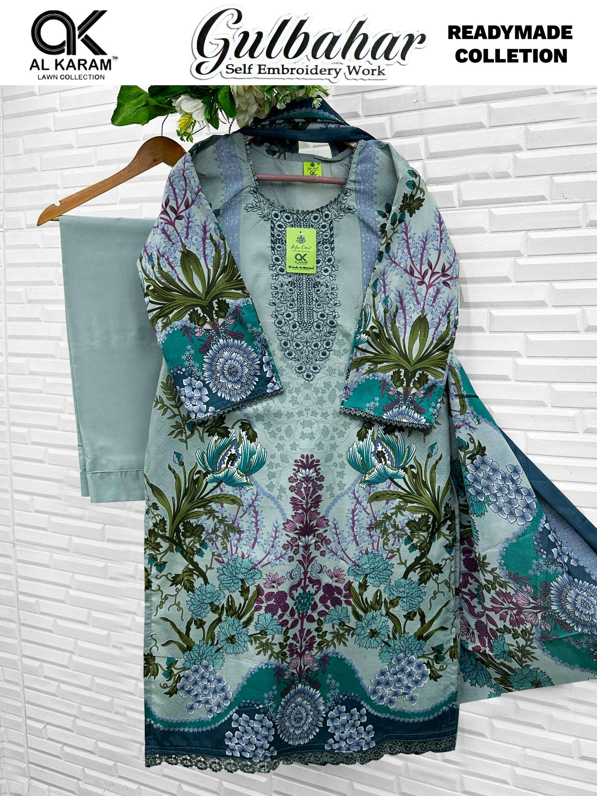AL KARAM GULBAHAR COTTON DIGITAL PRINT READY MADE SUIT