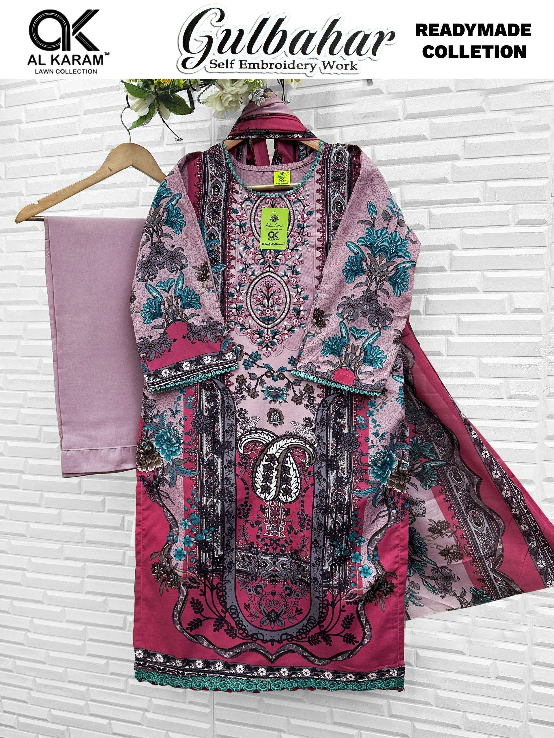 AL KARAM GULBAHAR COTTON DIGITAL PRINT READY MADE SUIT