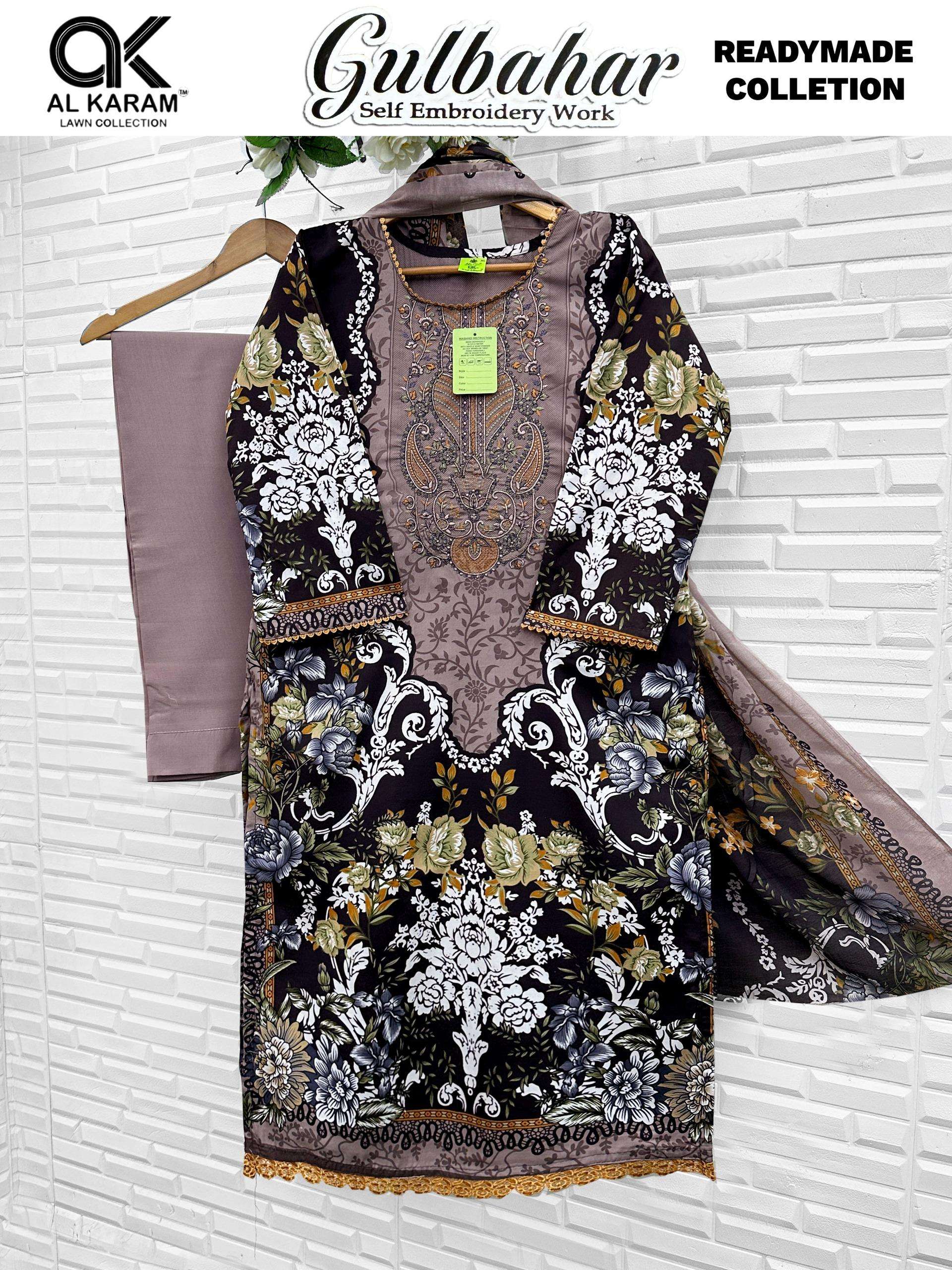 AL KARAM GULBAHAR COTTON DIGITAL PRINT READY MADE SUIT