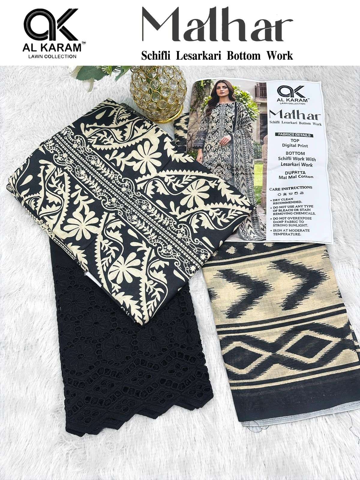AL KARAM MALHAR COTTON DIGITAL STYLE PRINT SALWAR SUIT