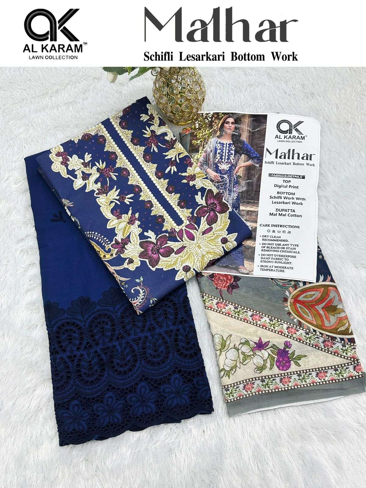 AL KARAM MALHAR COTTON DIGITAL STYLE PRINT SALWAR SUIT