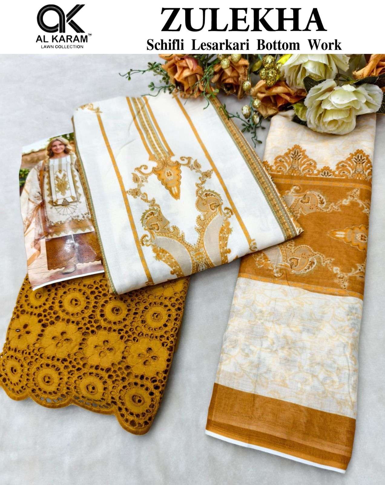 AL KARAM ZULEKHA COTTON DIGITAL PRINT WITH PRINT SUIT