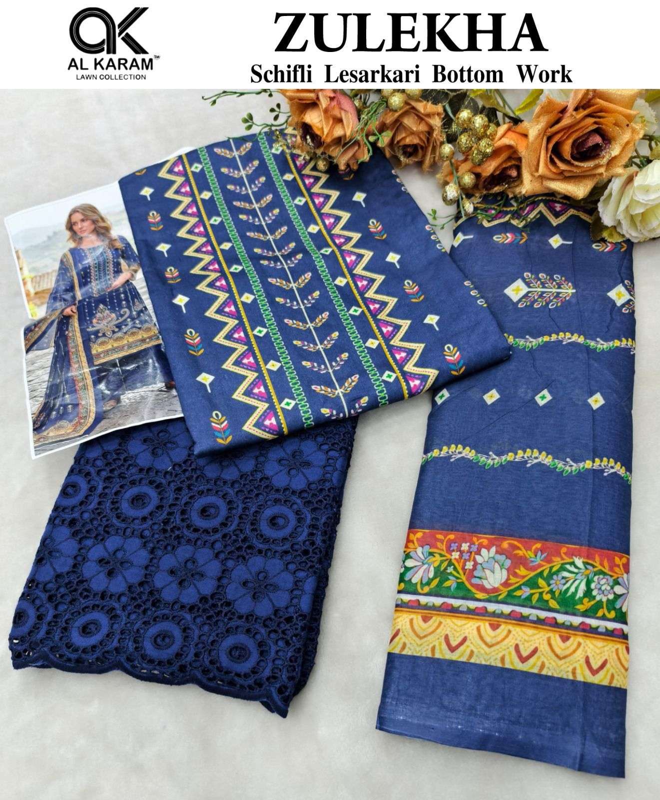 AL KARAM ZULEKHA COTTON DIGITAL PRINT WITH PRINT SUIT