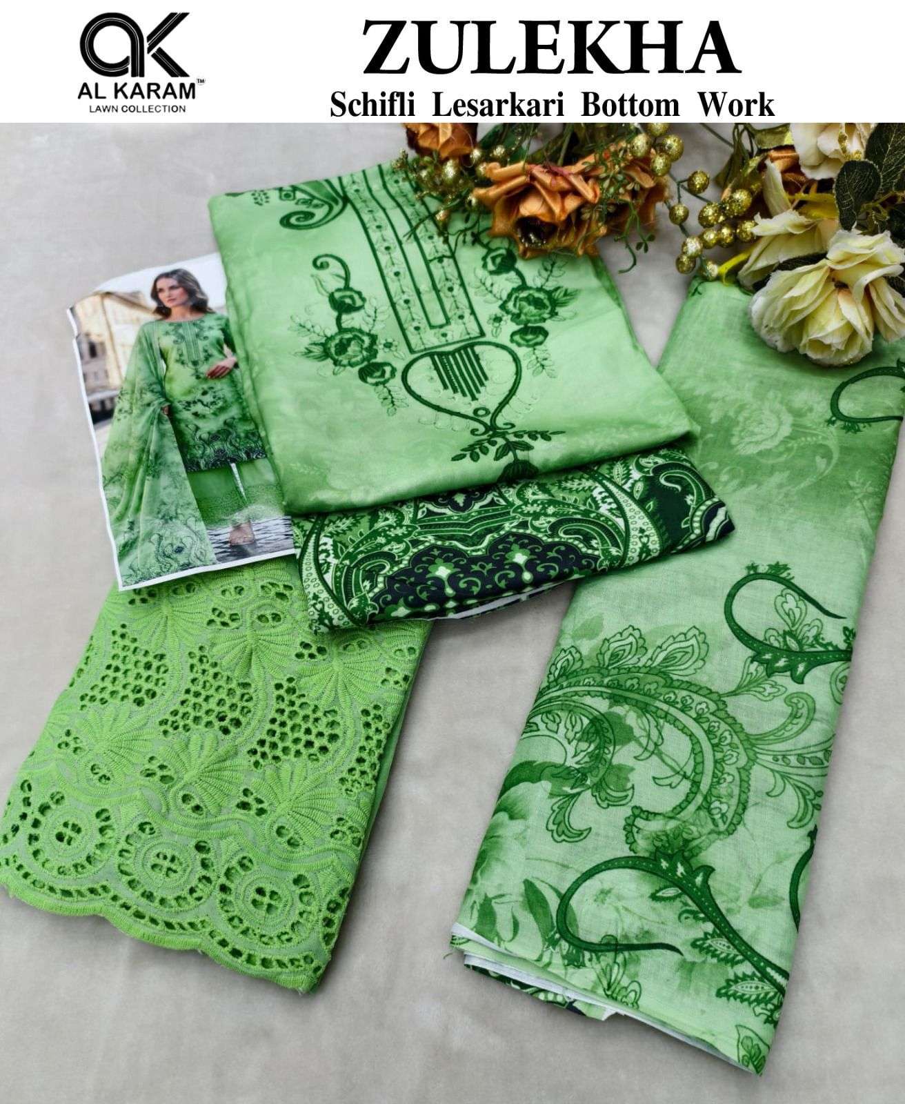 AL KARAM ZULEKHA COTTON DIGITAL PRINT WITH PRINT SUIT