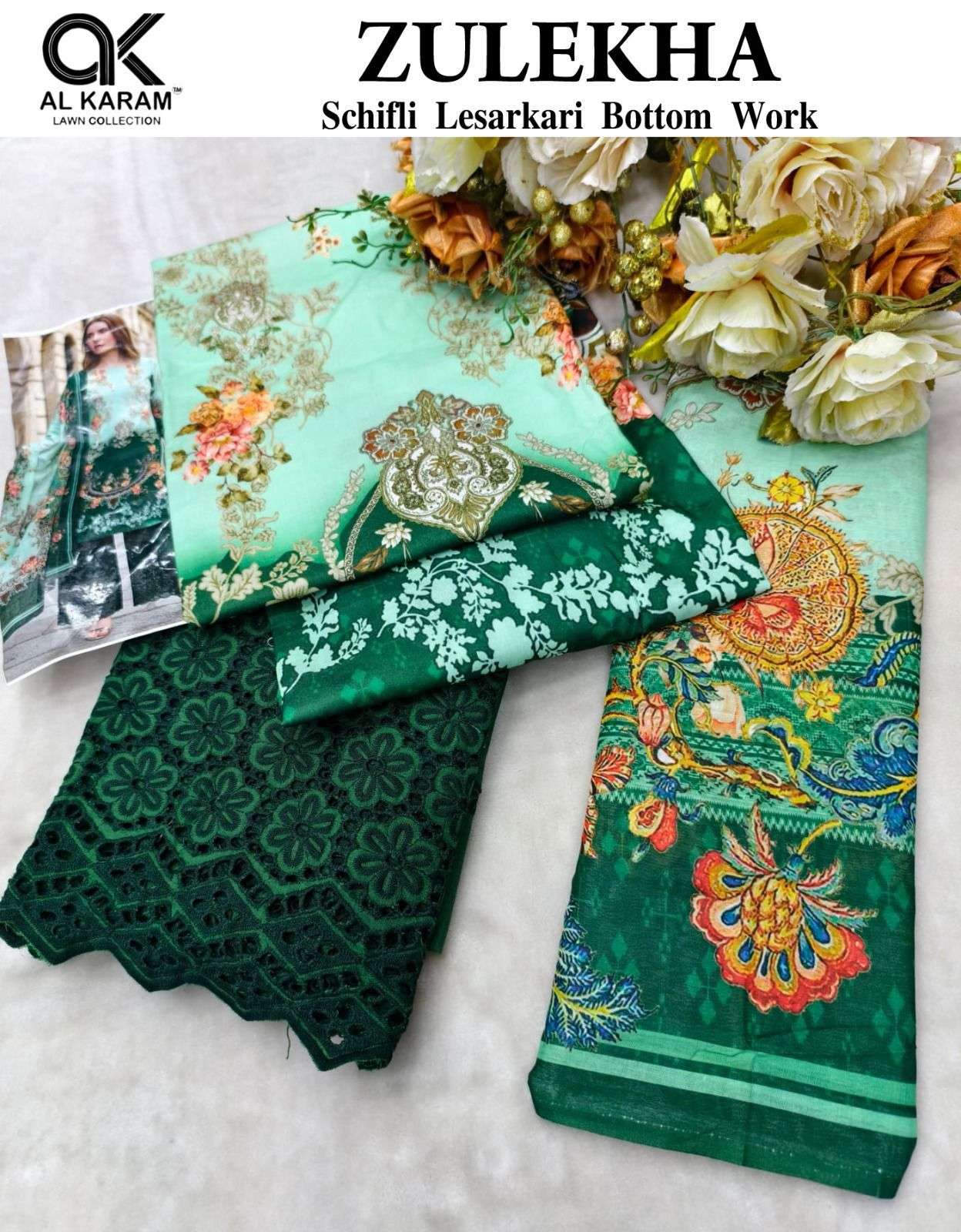 AL KARAM ZULEKHA COTTON DIGITAL PRINT WITH PRINT SUIT