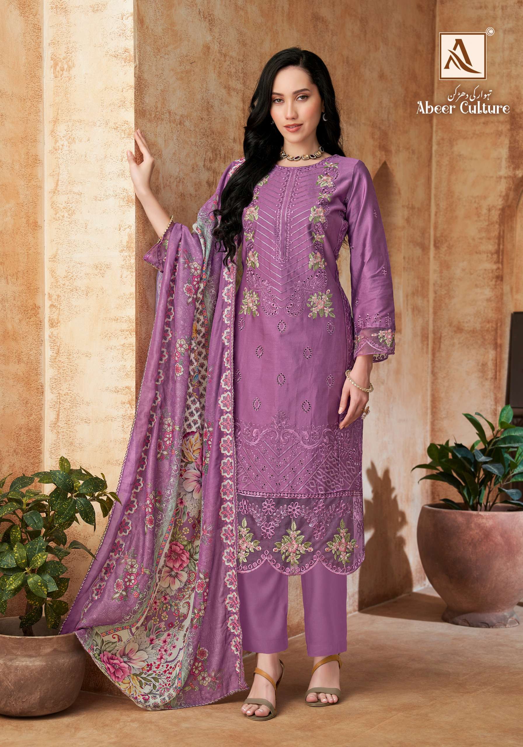 ALOK SUITS ABEER CULTURE JAM COTTON FANCY EMBROIDERY WORK SUIT