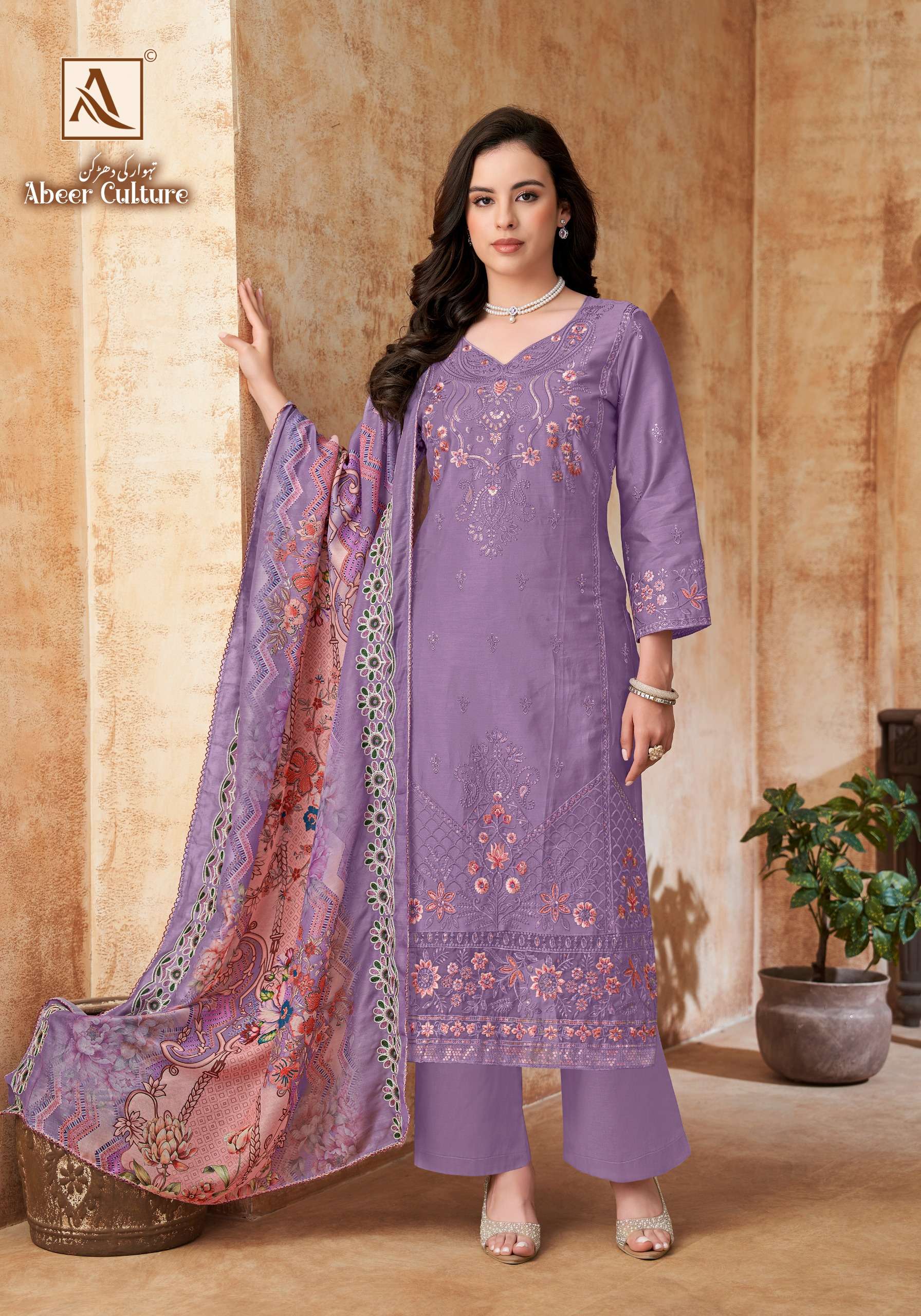 ALOK SUITS ABEER CULTURE JAM COTTON FANCY EMBROIDERY WORK SUIT