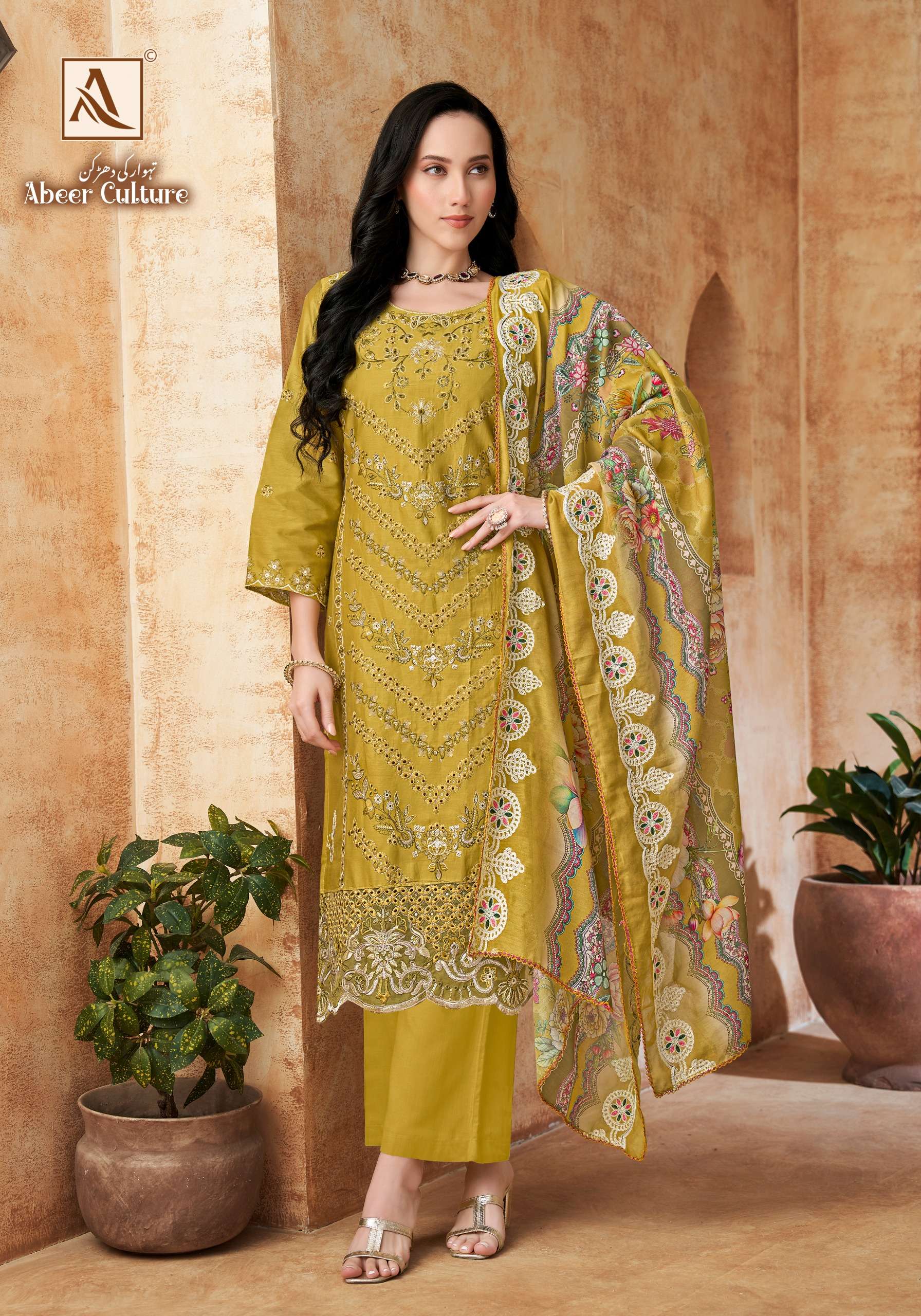 ALOK SUITS ABEER CULTURE JAM COTTON FANCY EMBROIDERY WORK SUIT