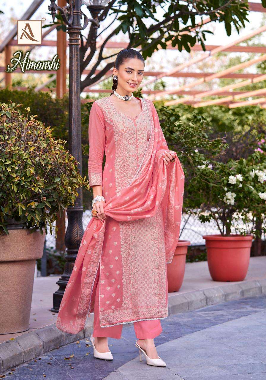 ALOK SUITS HIMANSHI COTTON JACQUARD DESIGNER WORK SUIT